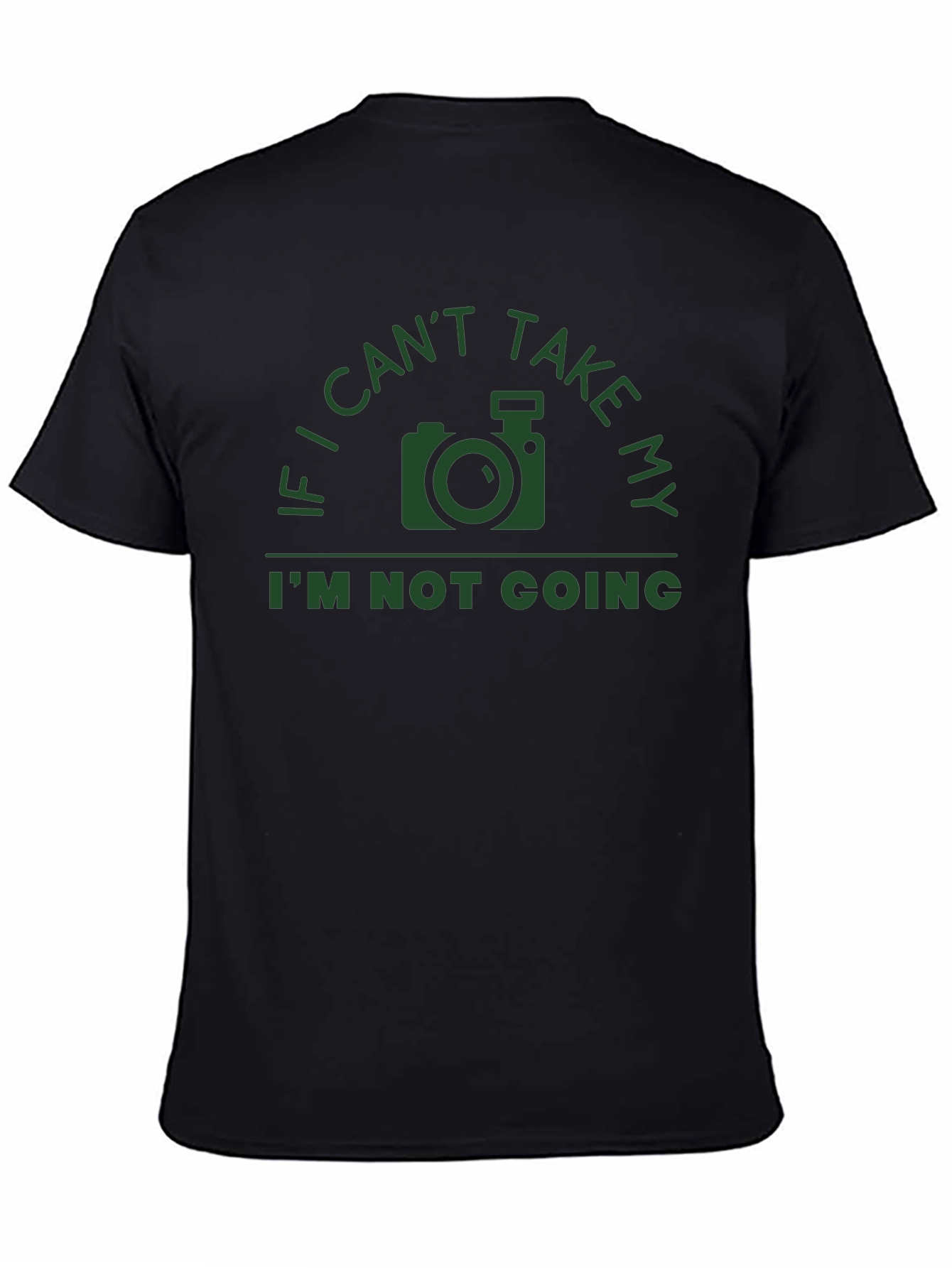 Black Photographer T-Shirt - If I Can't Take My Camera... view 4