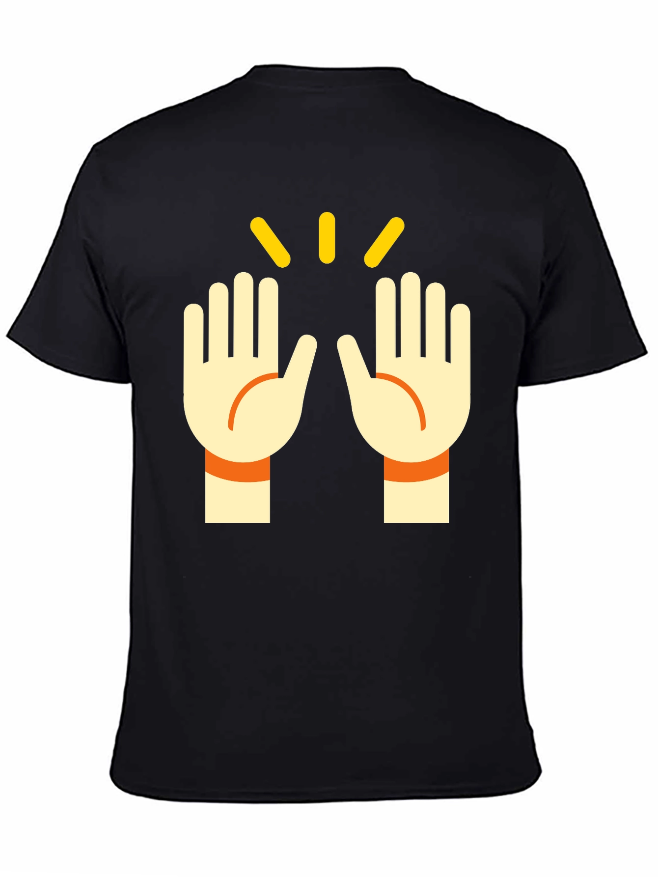 Black High Five Graphic Tee - Stylish Casual T-Shirt view 4