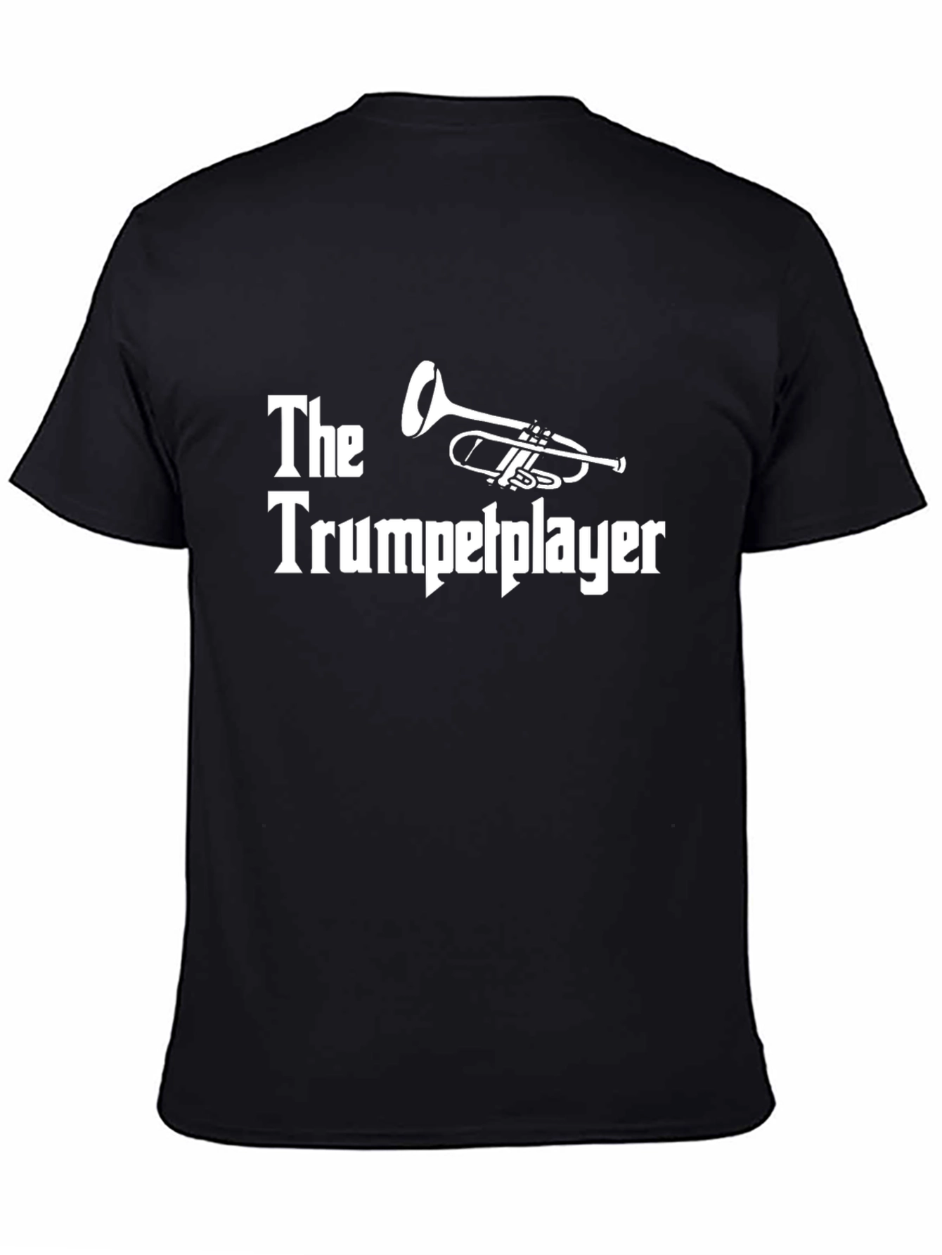 Black The Trumpetplayer T-Shirt - Musician Tee view 4