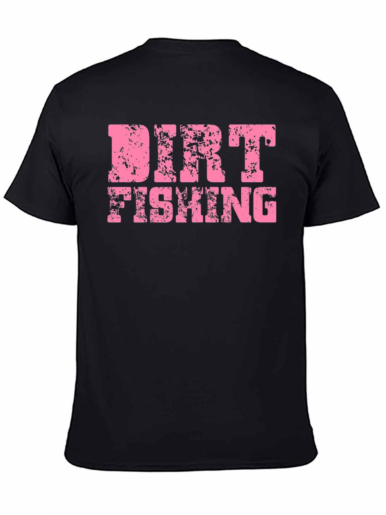 Black Dirt Fishing Graphic T-Shirt - Black view 4