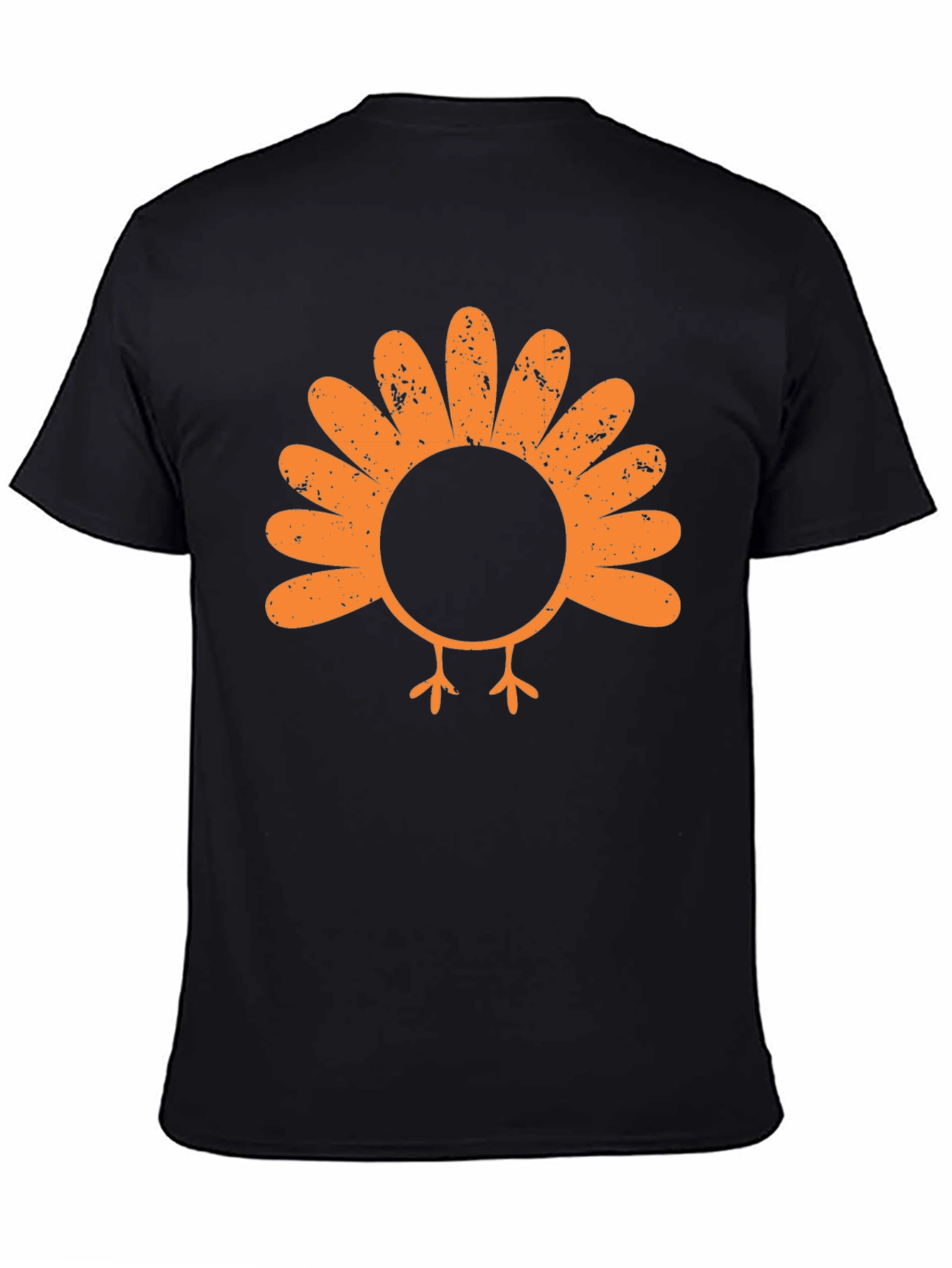 Black Turkey Graphic Tee - Thanksgiving T-Shirt view 4