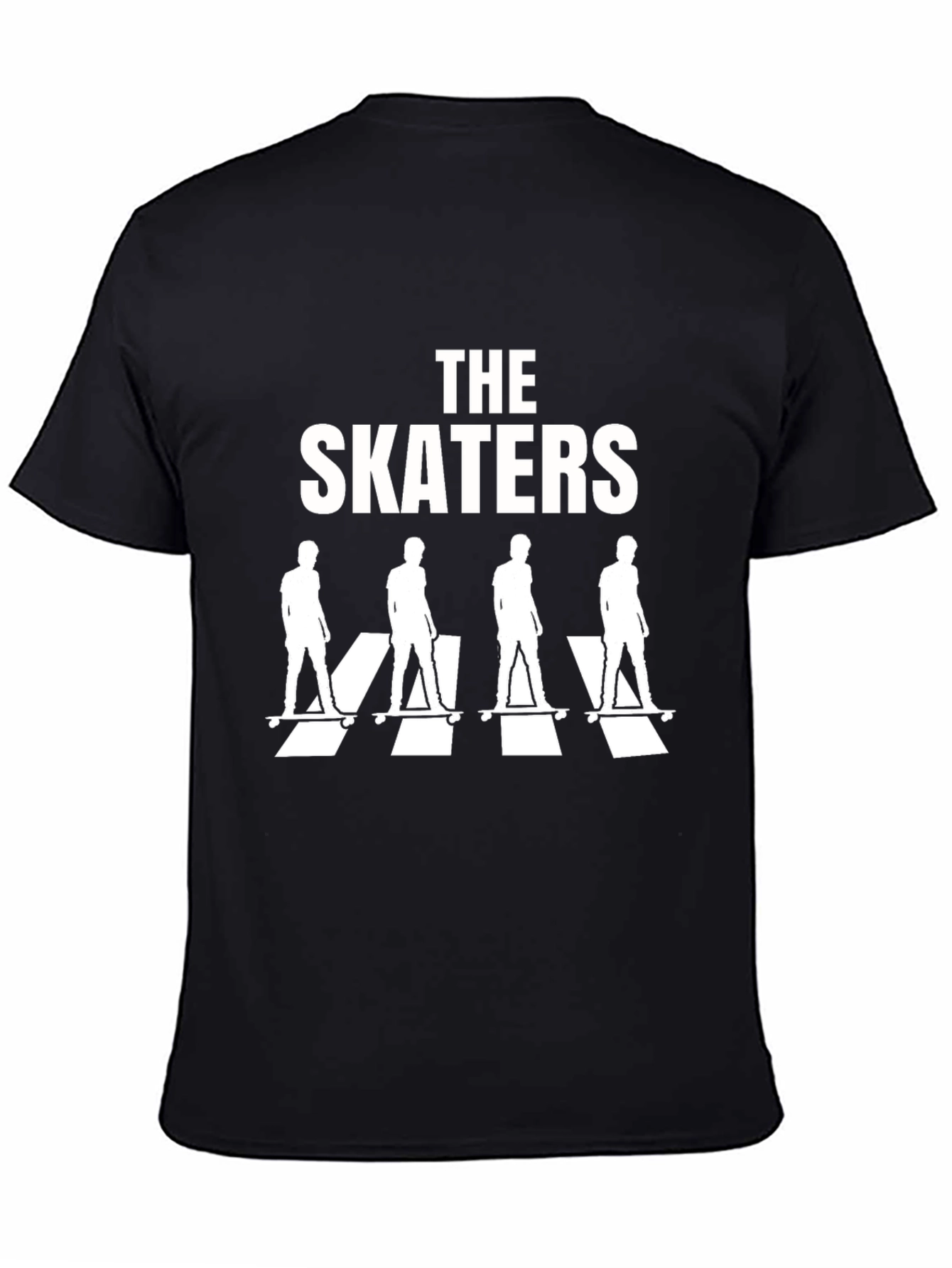 Black The Skaters T-Shirt - Abbey Road Inspired Black Tee view 4