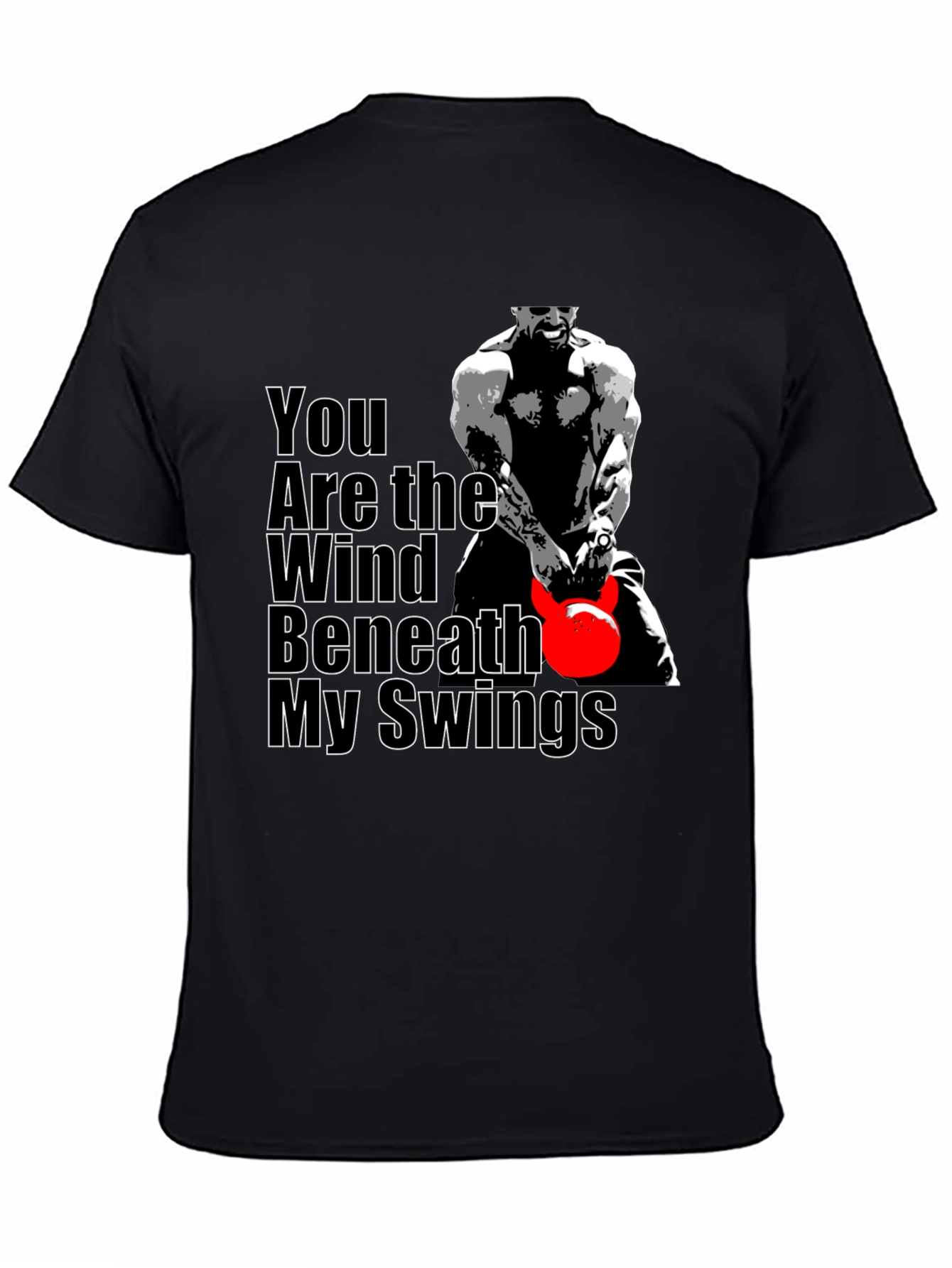 Black You Are the Wind Beneath My Swings Graphic T-Shirt view 4