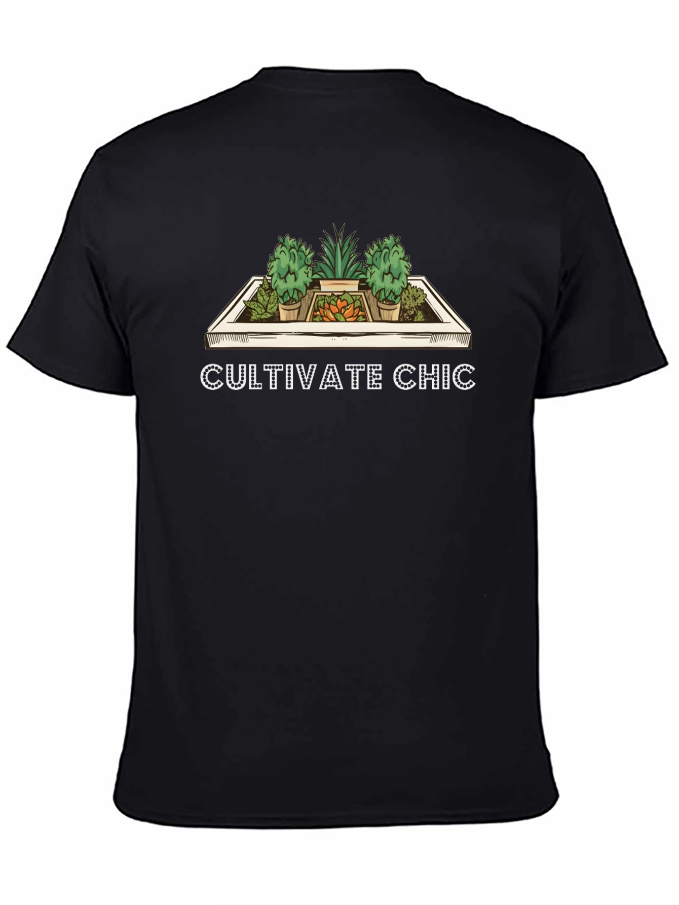 Black Cultivate Chic Graphic Tee view 4