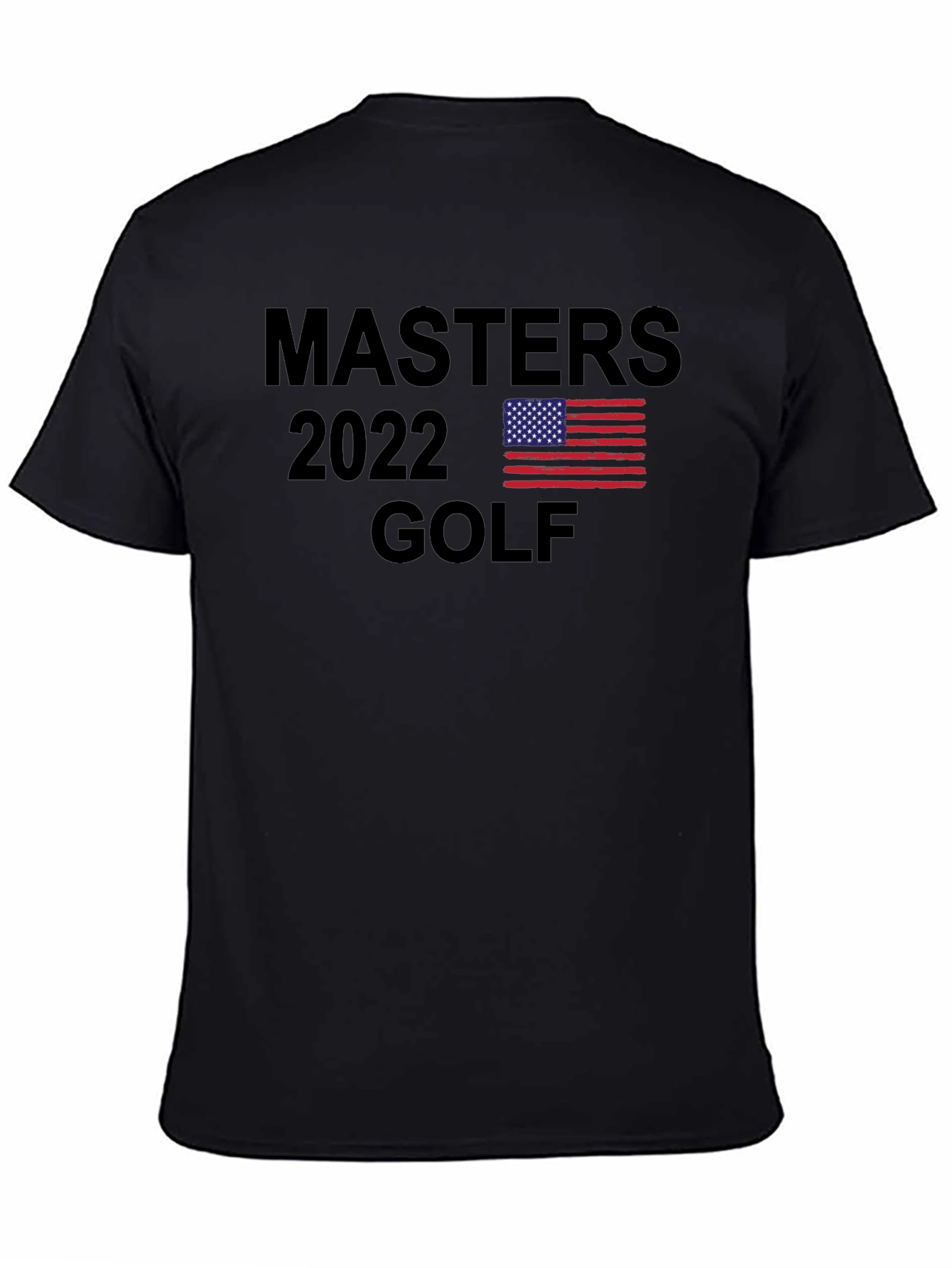Black Masters 2022 Golf Graphic T-Shirt view 4