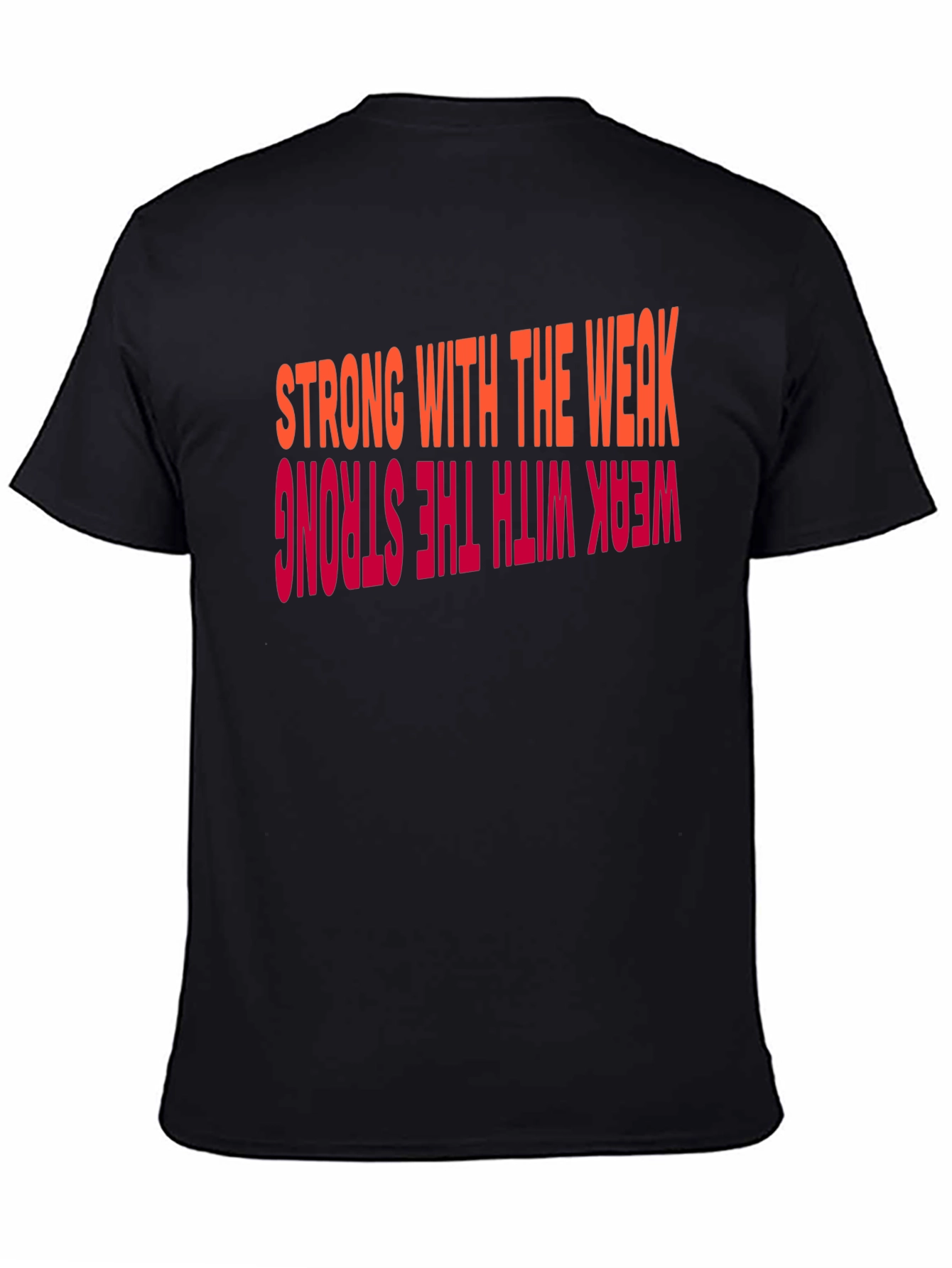 Black Strong with the Weak Graphic Tee view 4