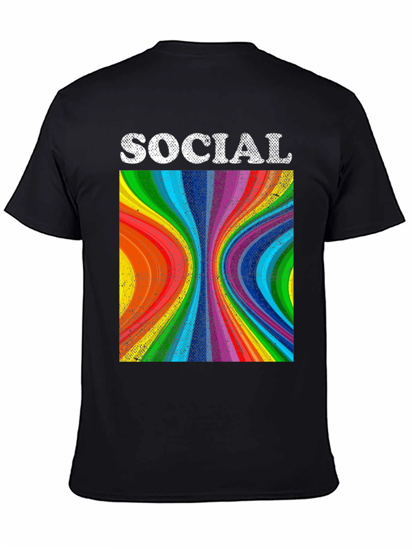 Black Social Spectrum T-Shirt view 4