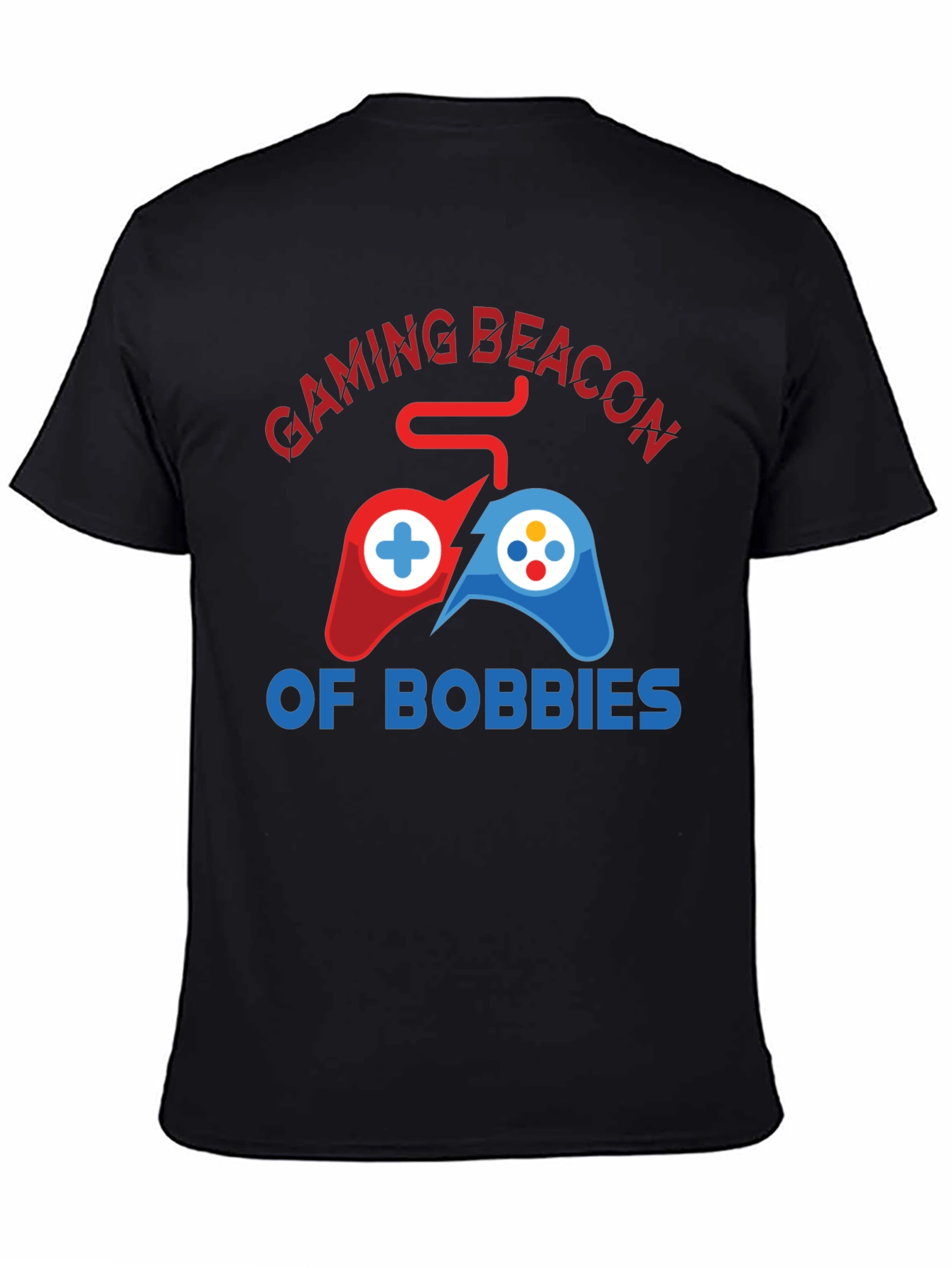 Black Gaming Beacon Graphic T-Shirt view 4