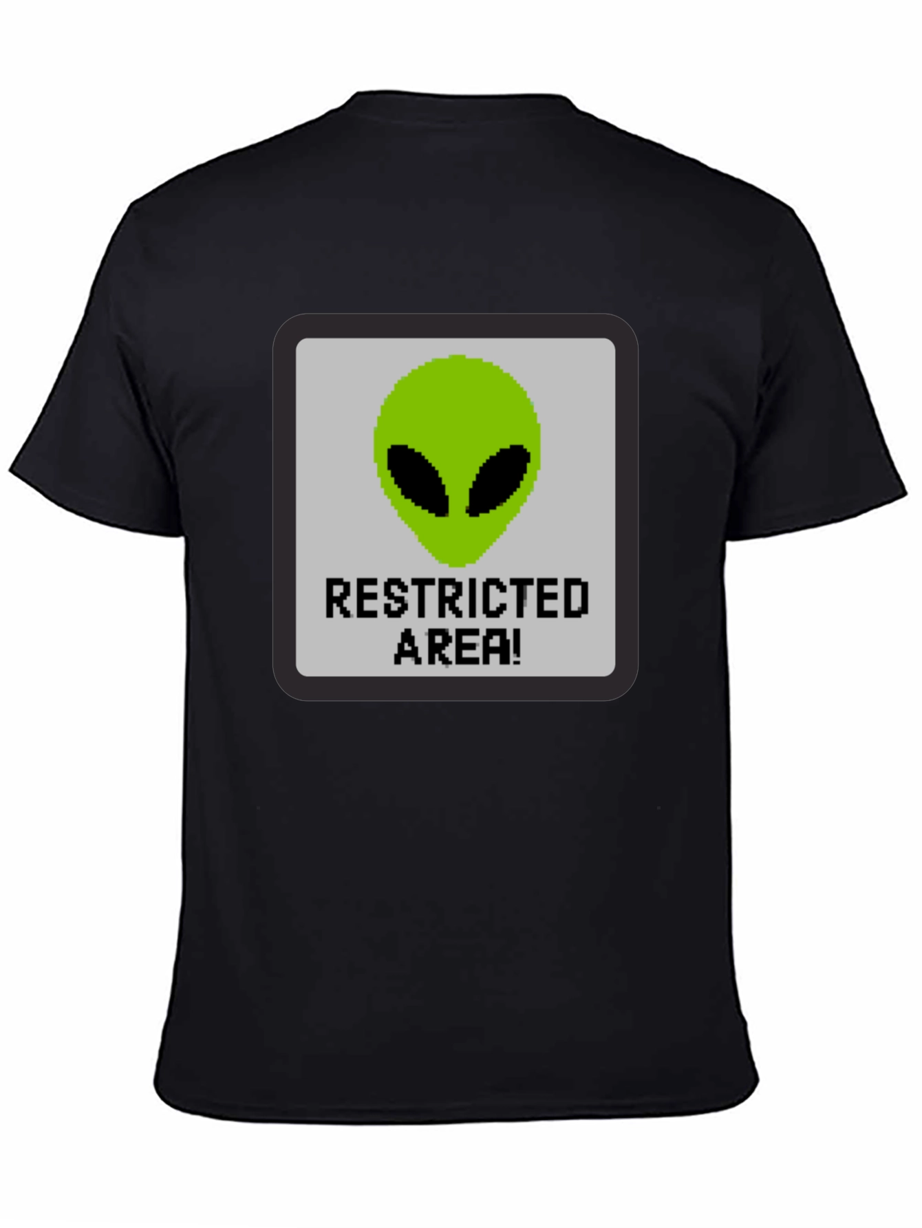 Black Restricted Alien Area Graphic Tee - Black view 4