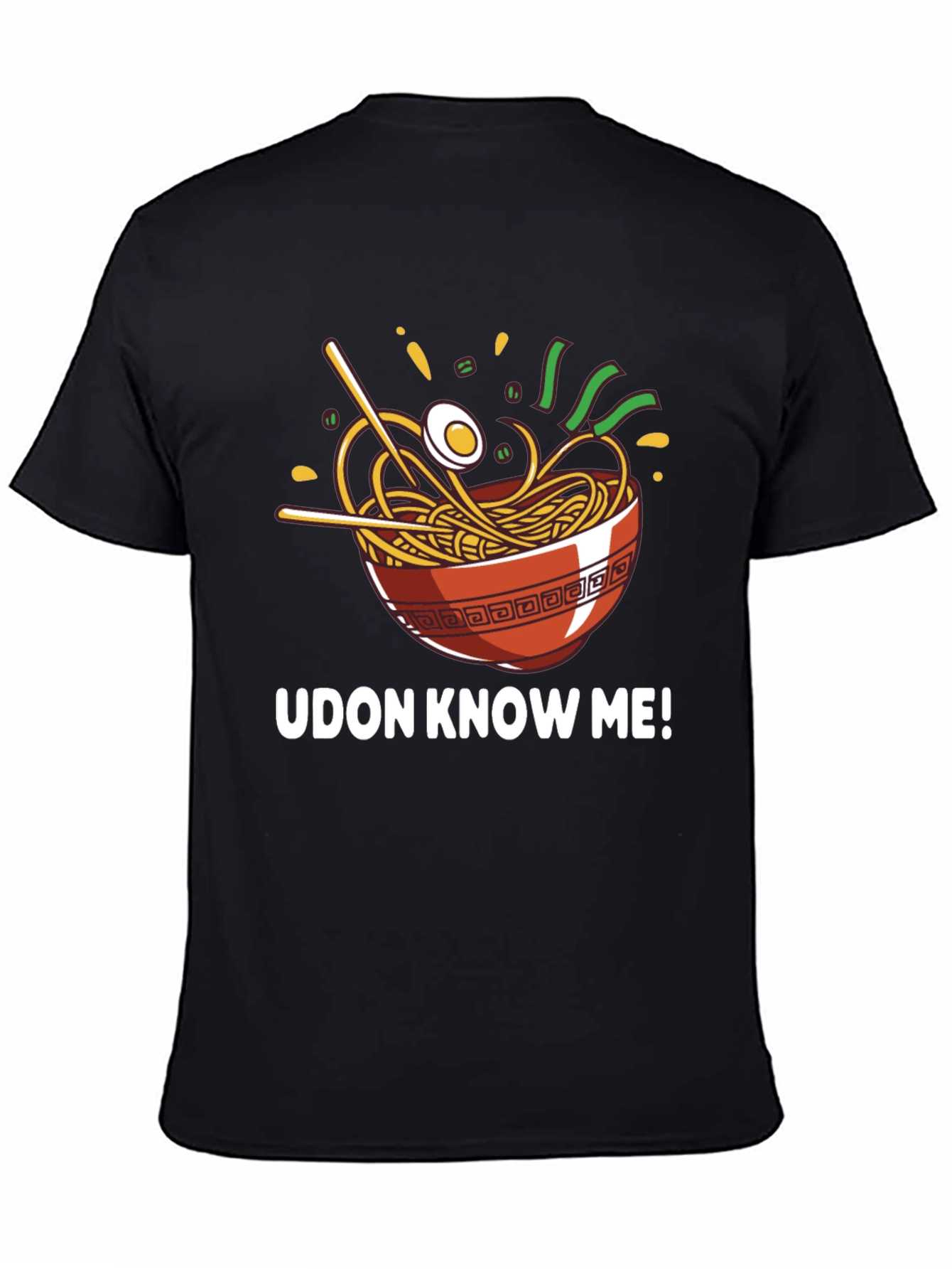 Black Udon Know Me! Ramen Graphic T-Shirt view 4