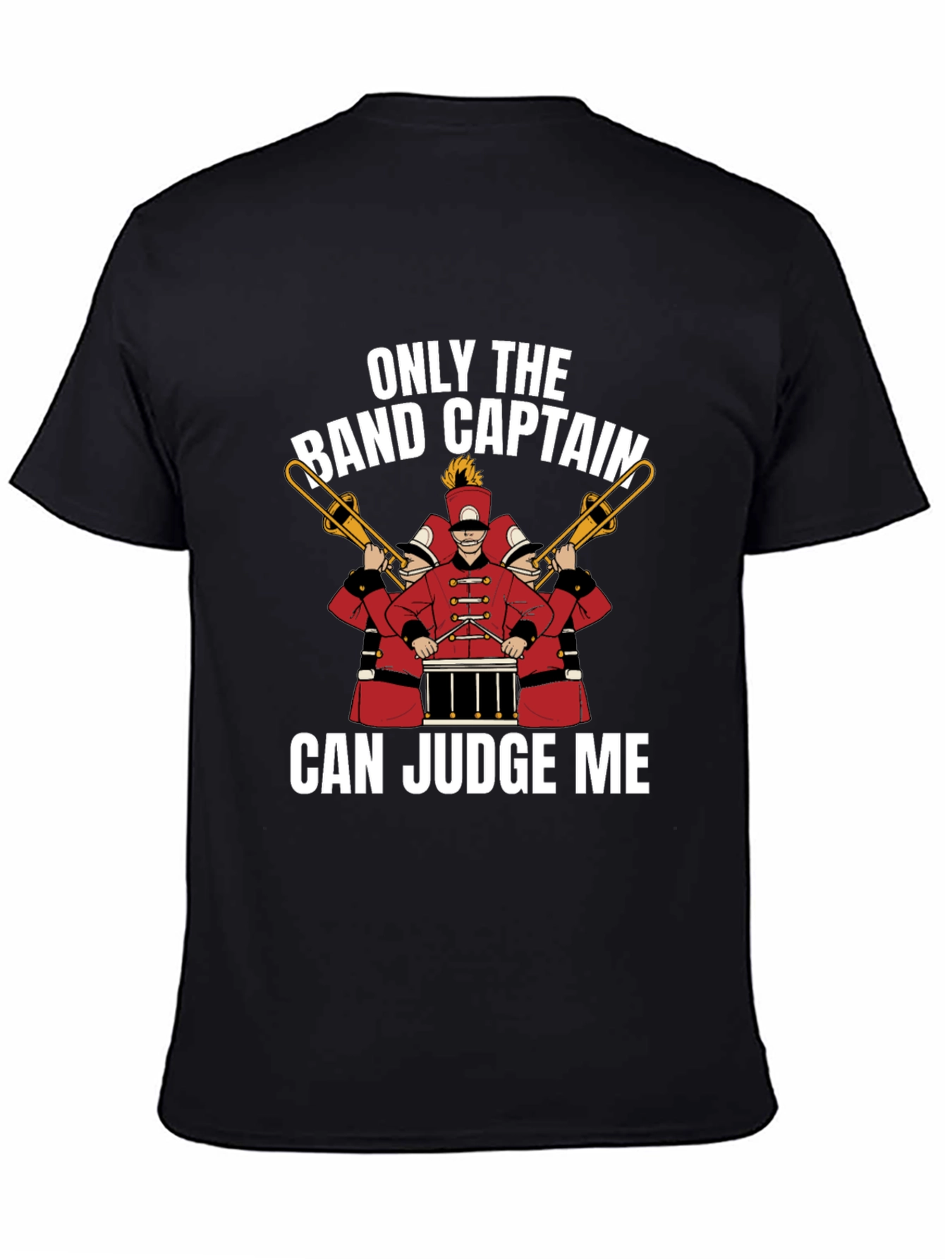 Black Band Captain Judge T-Shirt - Musician Humor view 4