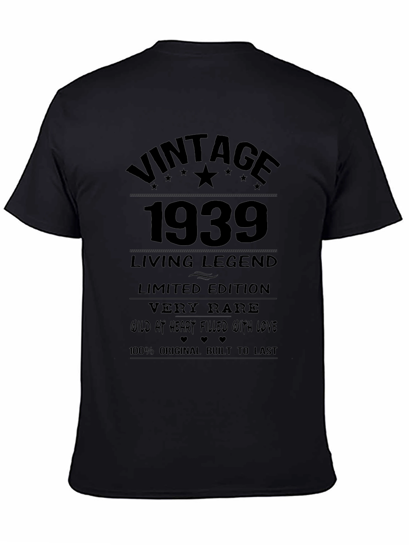 Black Vintage 1939 Living Legend T-Shirt - Limited Edition view 4