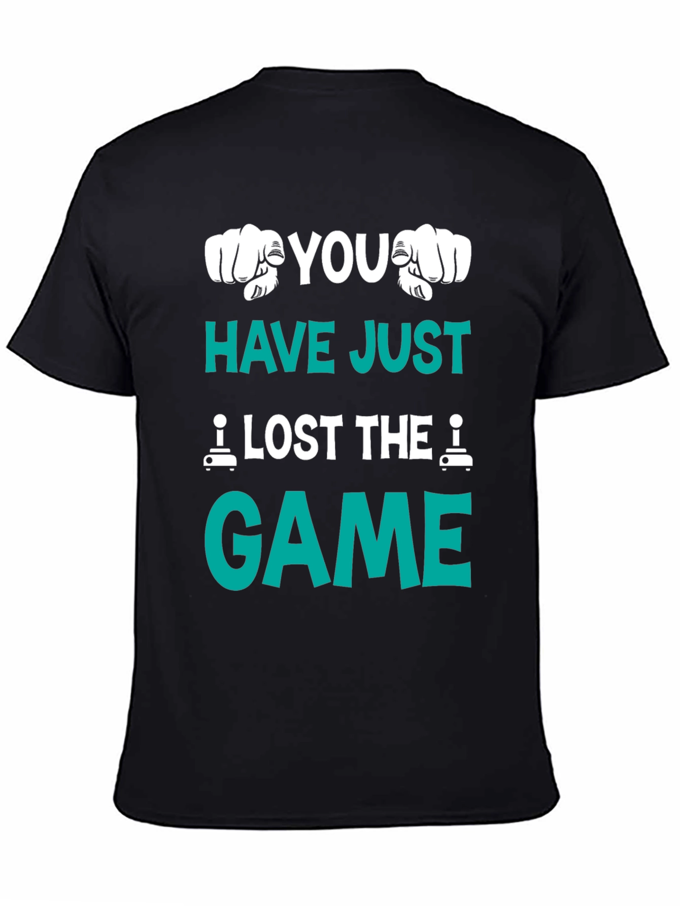 Black You Lost The Game Graphic Tee - Gamer Style view 4