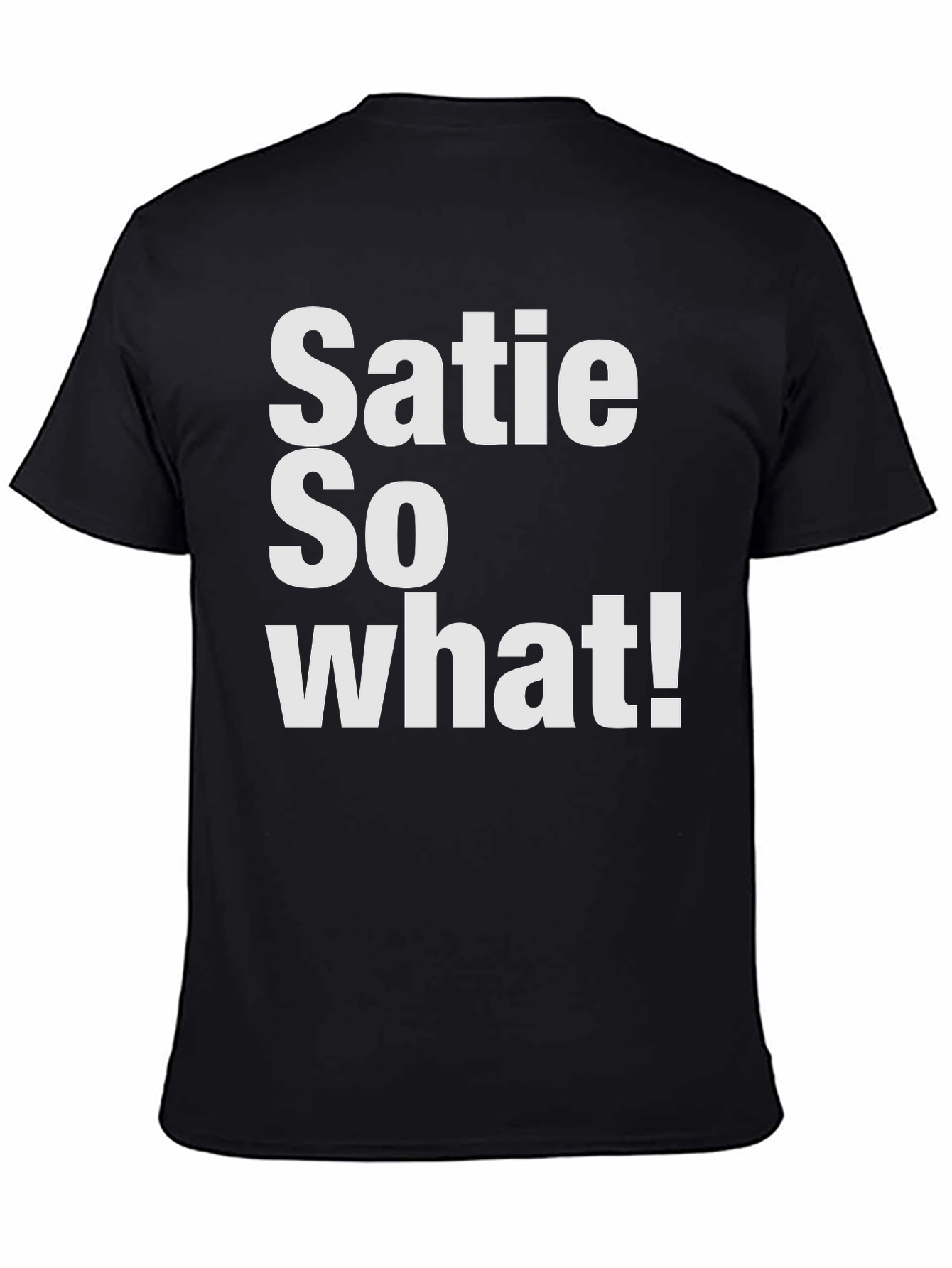 Black Satie So What! Graphic T-Shirt - Casual Wear view 4