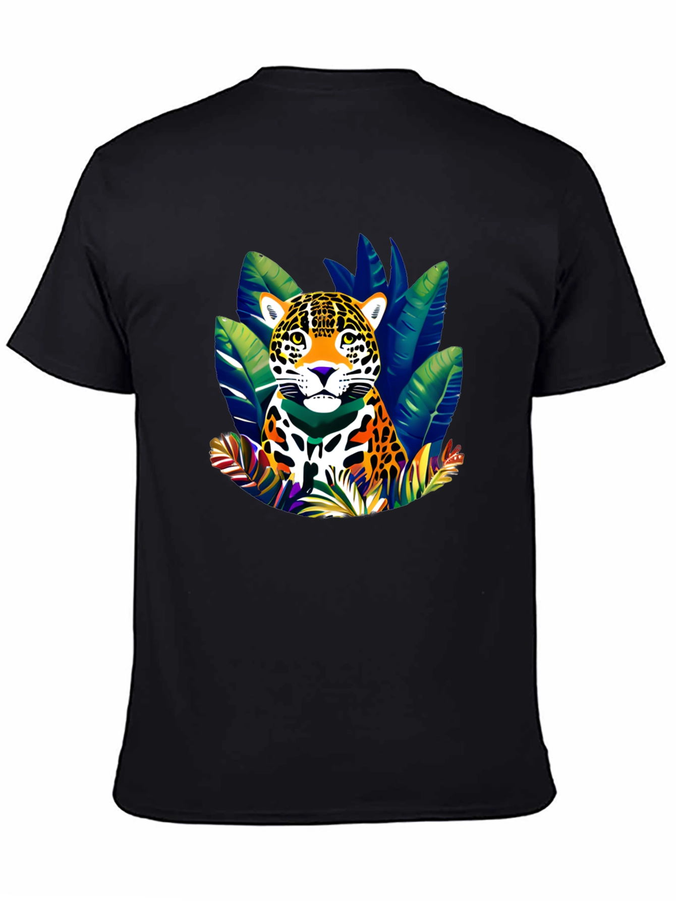 Black Jaguar Jungle Graphic T-Shirt - Bold Wildlife Design view 4