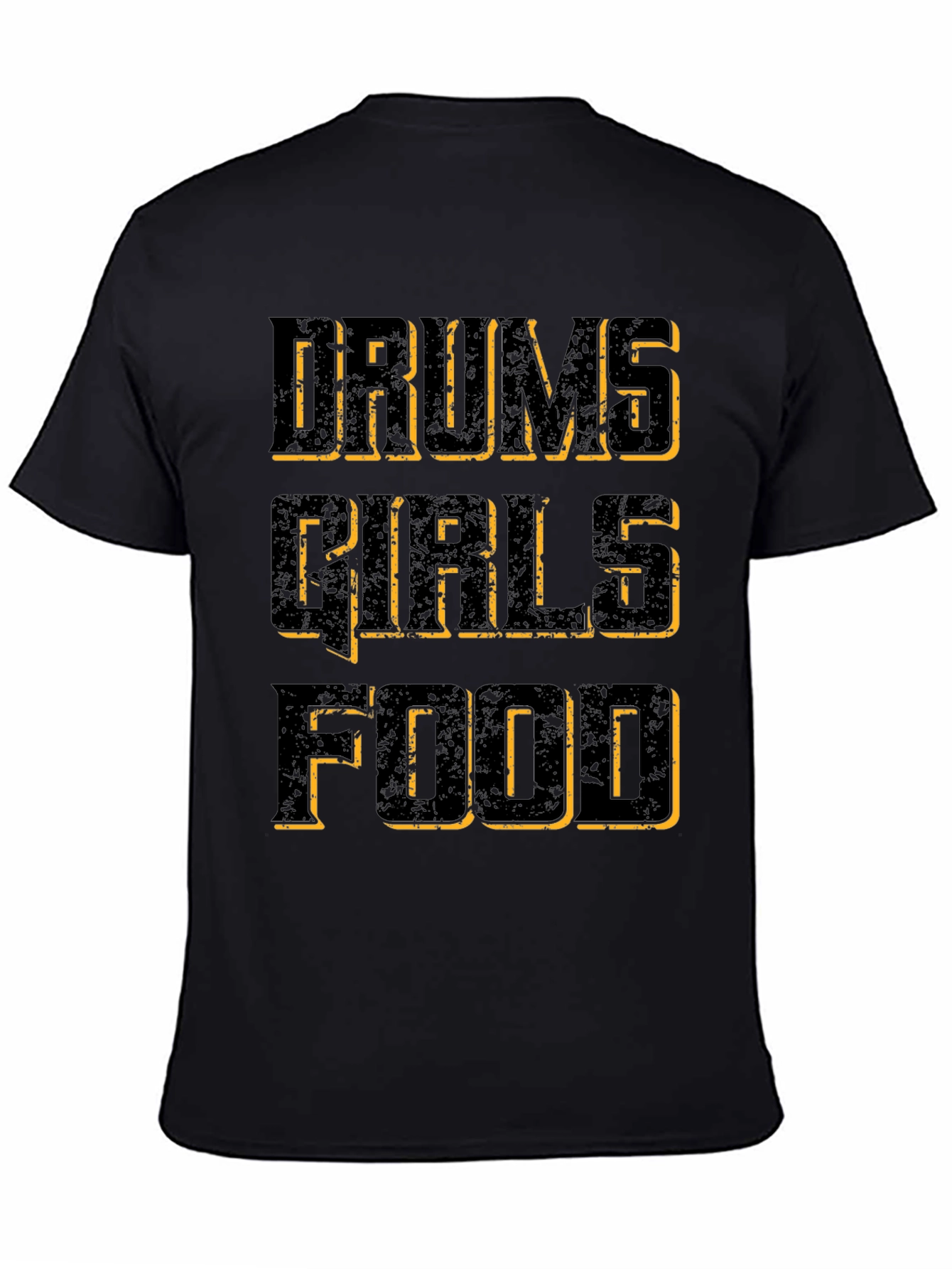 Black Drums Girls Food Graphic Tee view 4