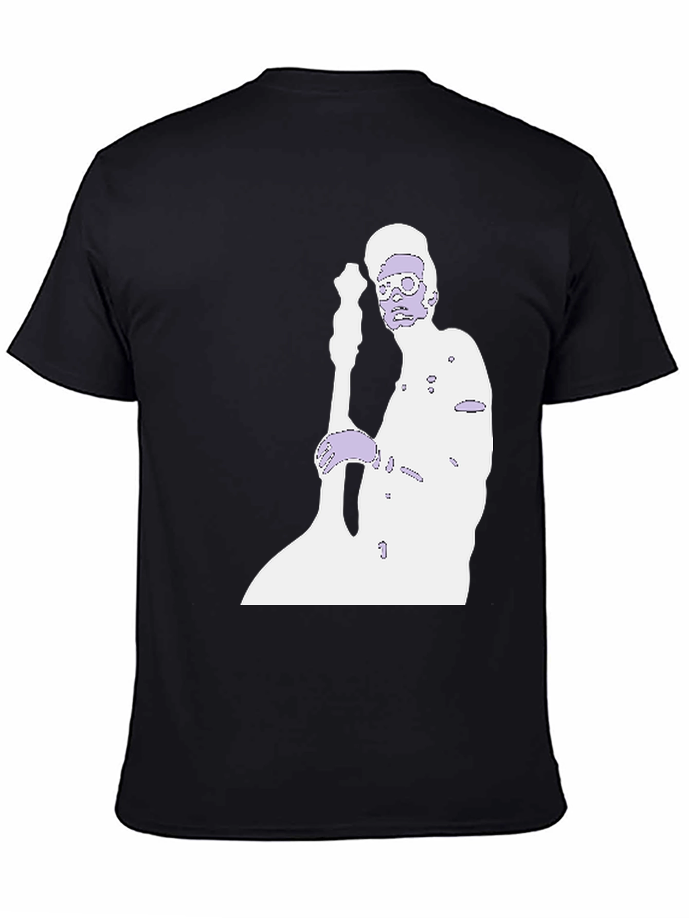 Black Retro Style Musician Graphic Tee view 4