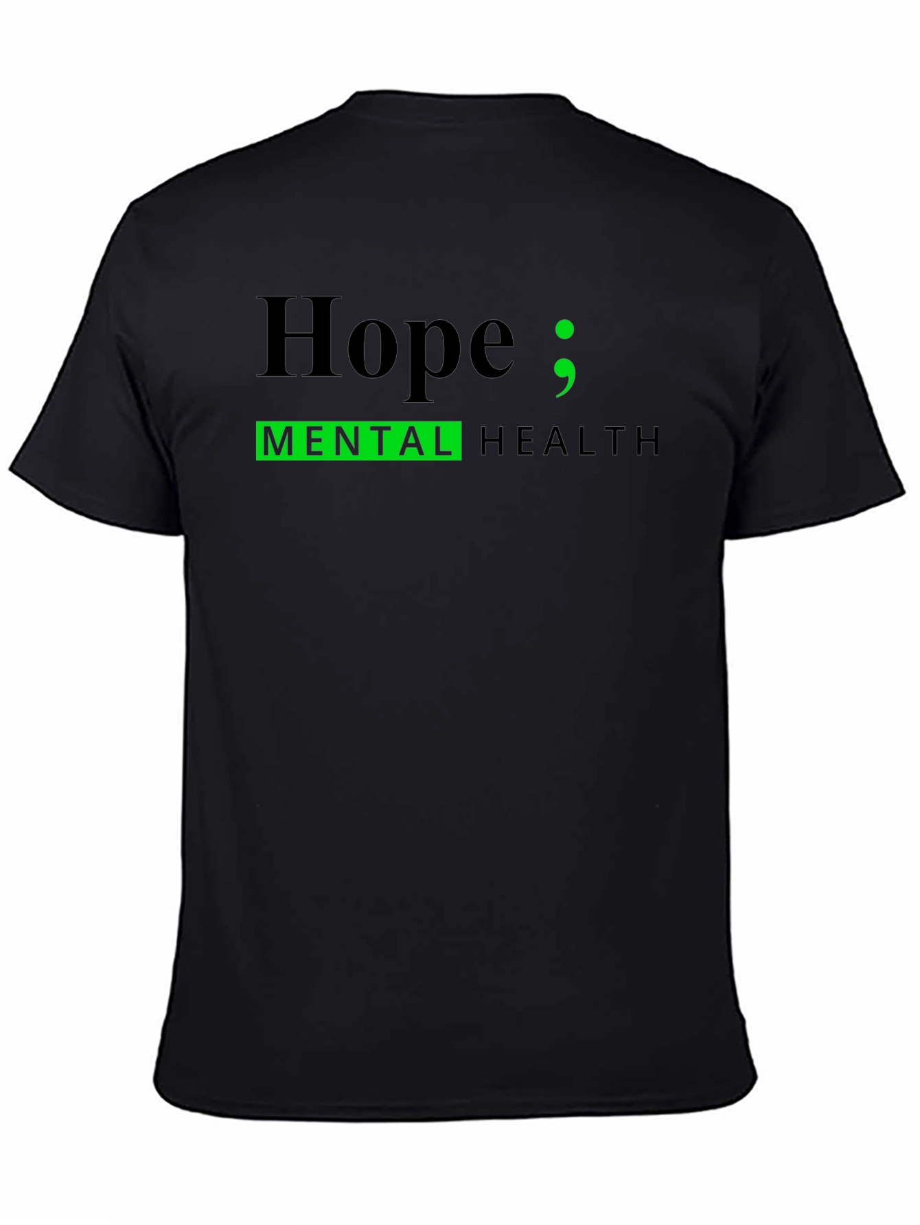 Black Hope; Mental Health Awareness T-Shirt view 4