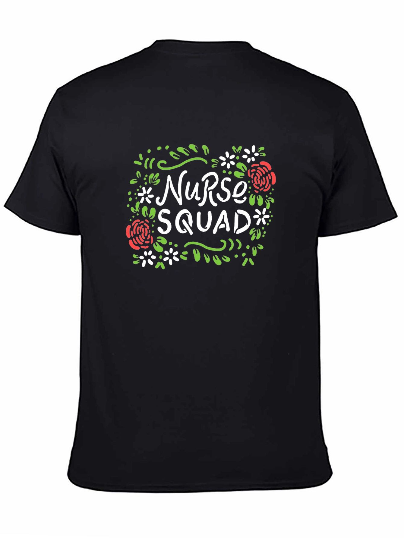 Black Nurse Squad Graphic T-Shirt view 4