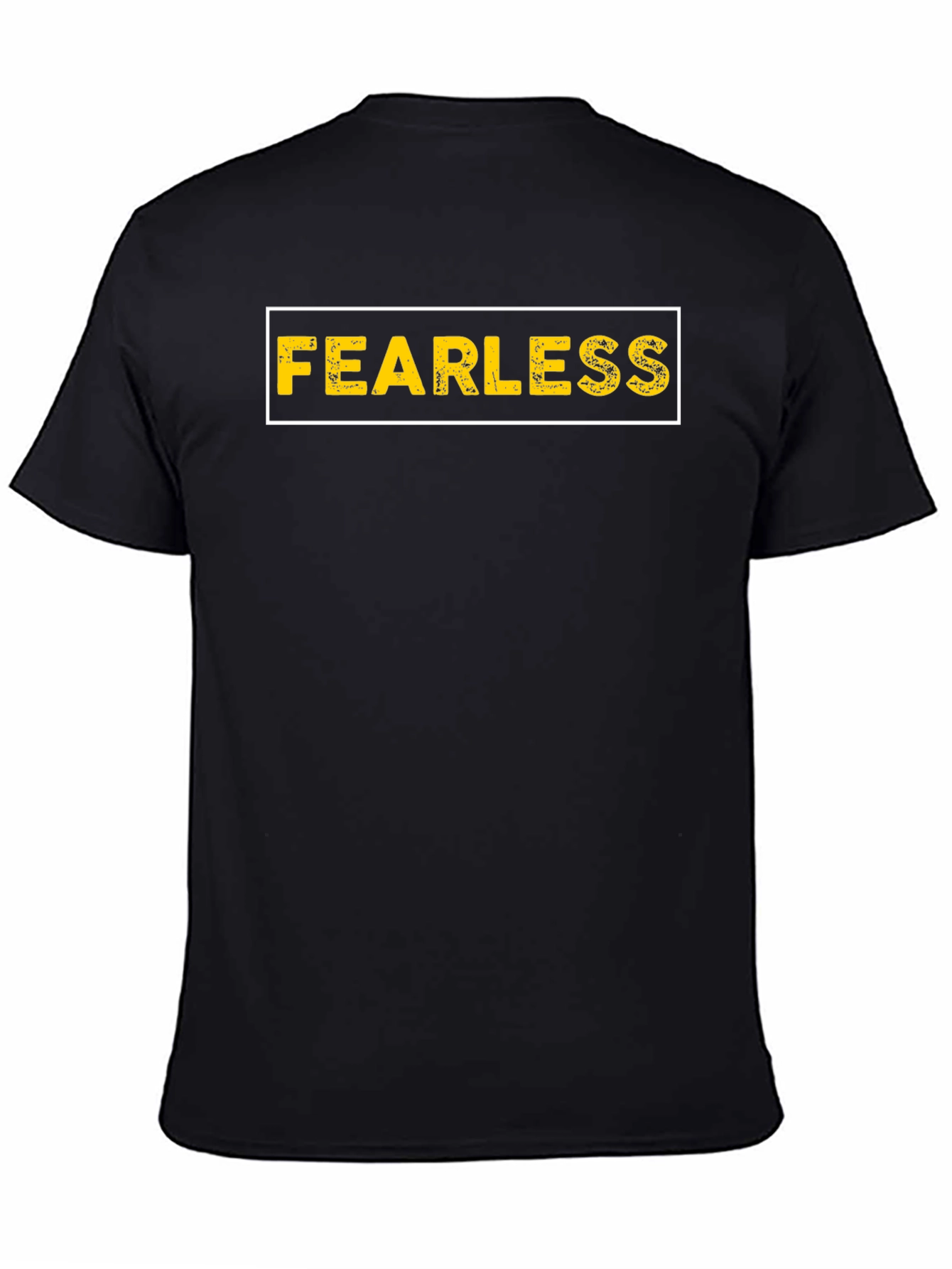 Black Fearless Graphic Tee - Men's Black T-Shirt view 4