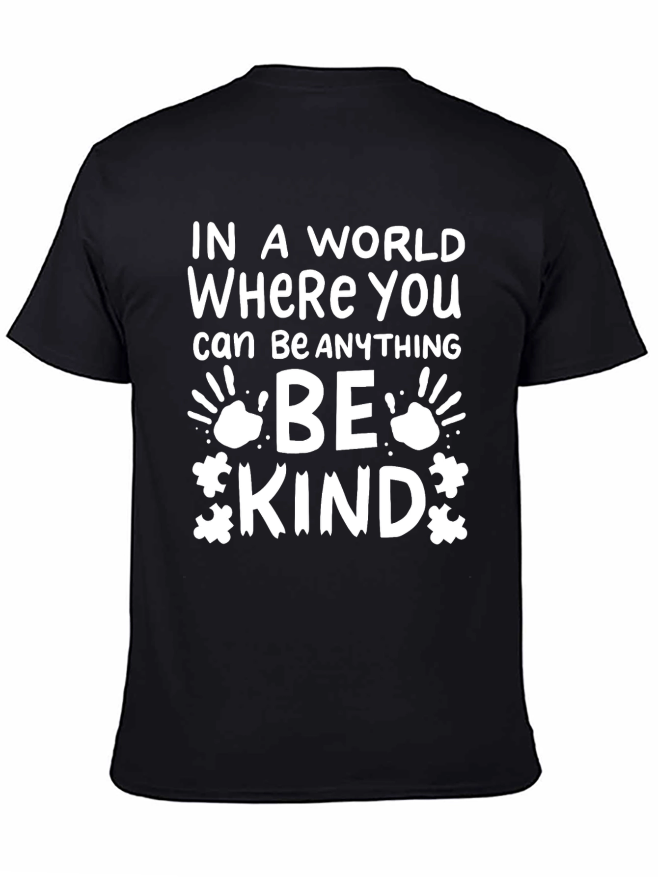 Black Be Kind Graphic Tee - Autism Awareness view 4