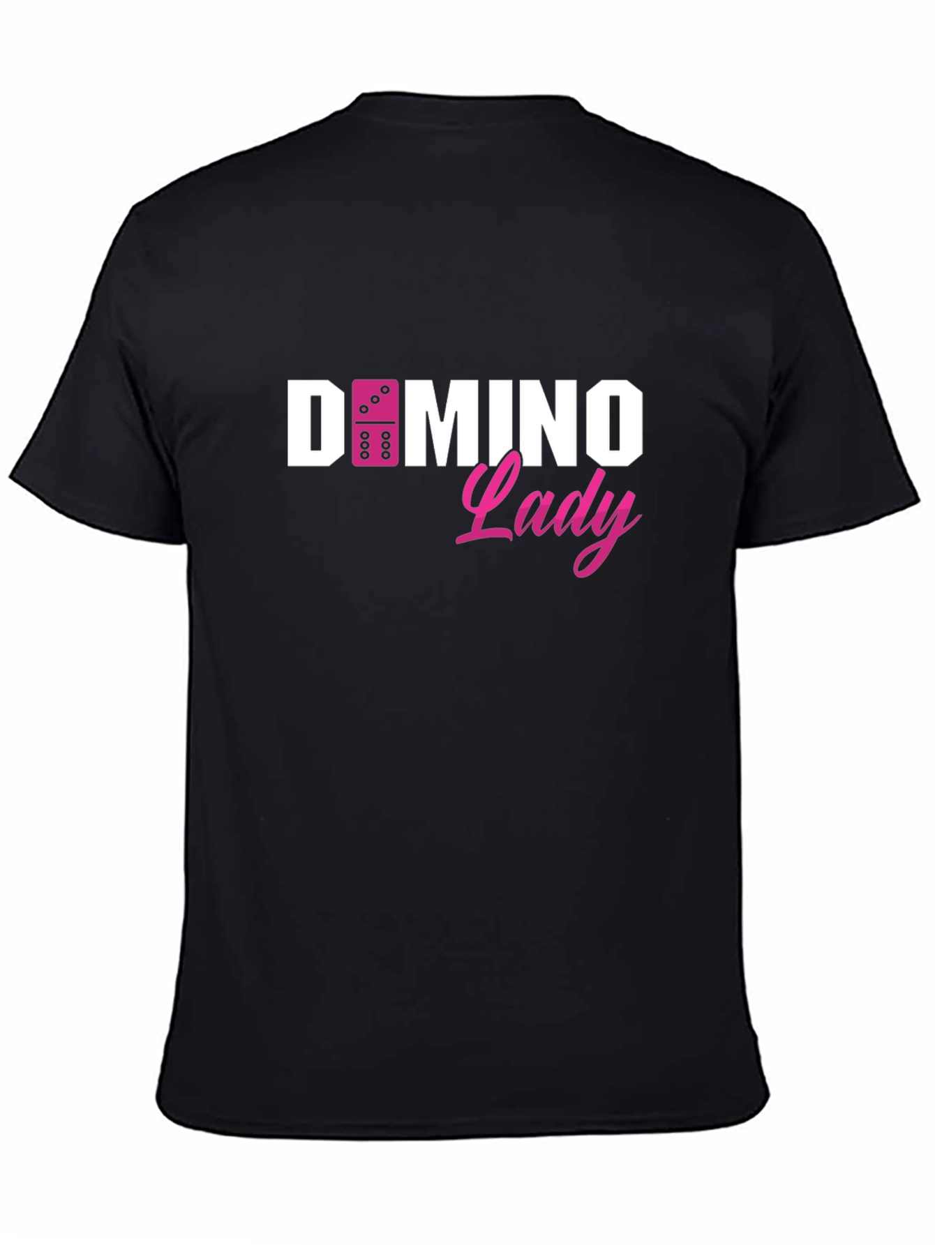 Black Domino Lady Graphic T-Shirt - Unique & Stylish Design view 4