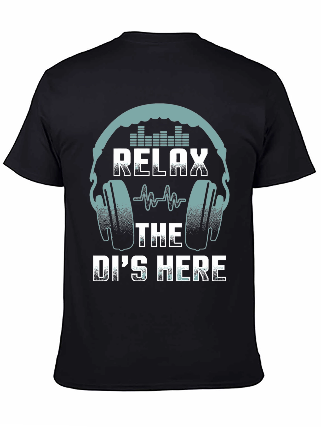Black Relax The DJ's Here T-Shirt view 4