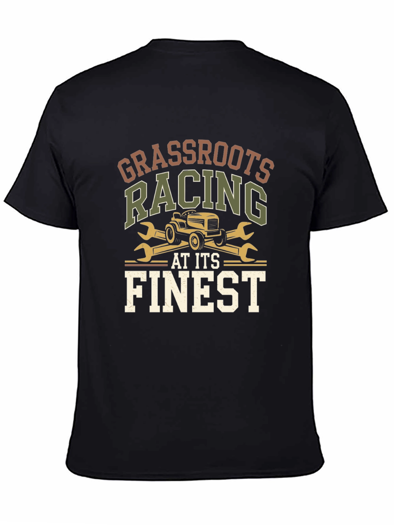 Black Grassroots Racing T-Shirt - At Its Finest view 4