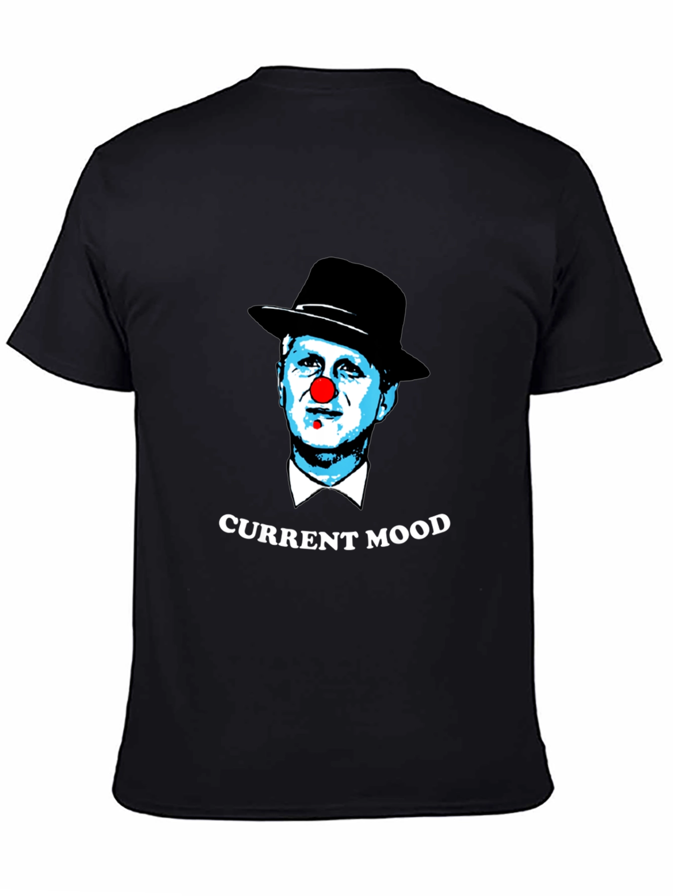 Black Current Mood Clown Graphic T-Shirt view 4