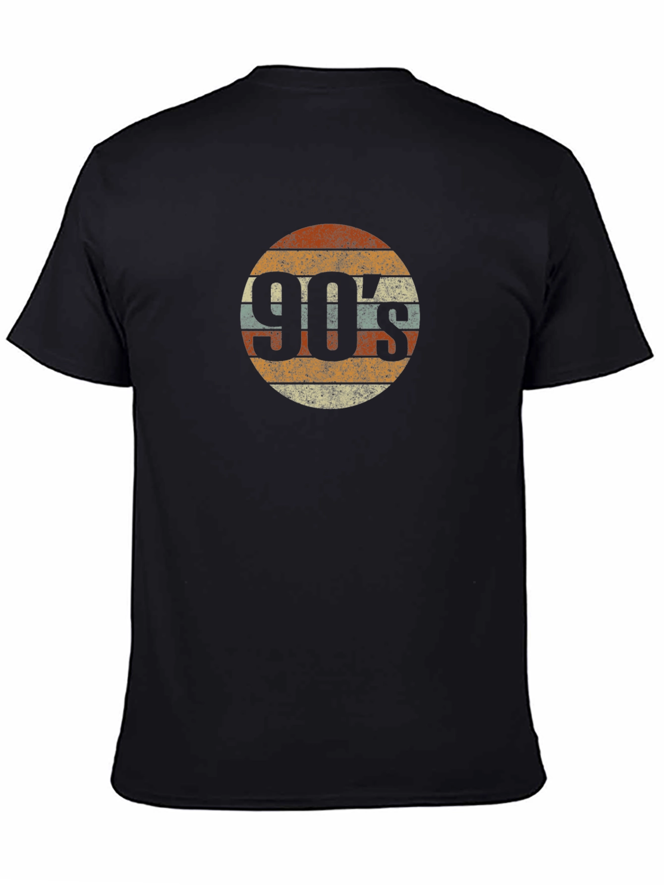 Black Vintage 90's Style T-Shirt view 4