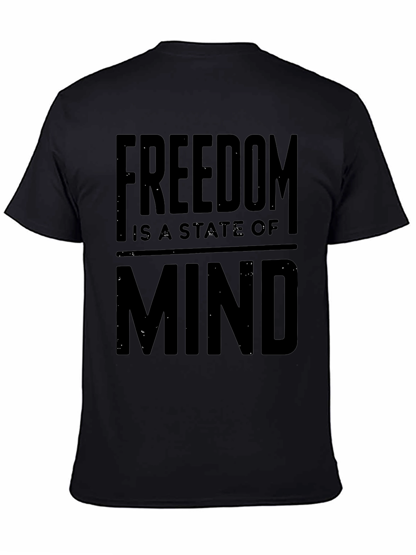 Black Freedom State of Mind Graphic Tee view 4