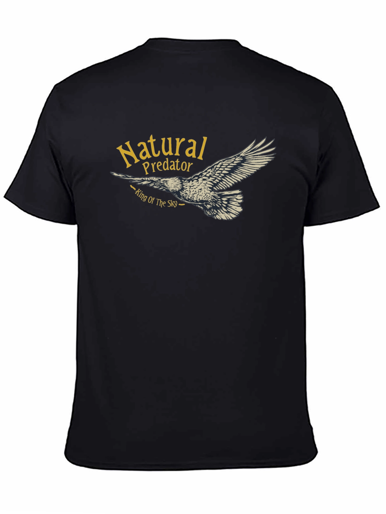 Black Natural Predator Eagle T-Shirt view 4