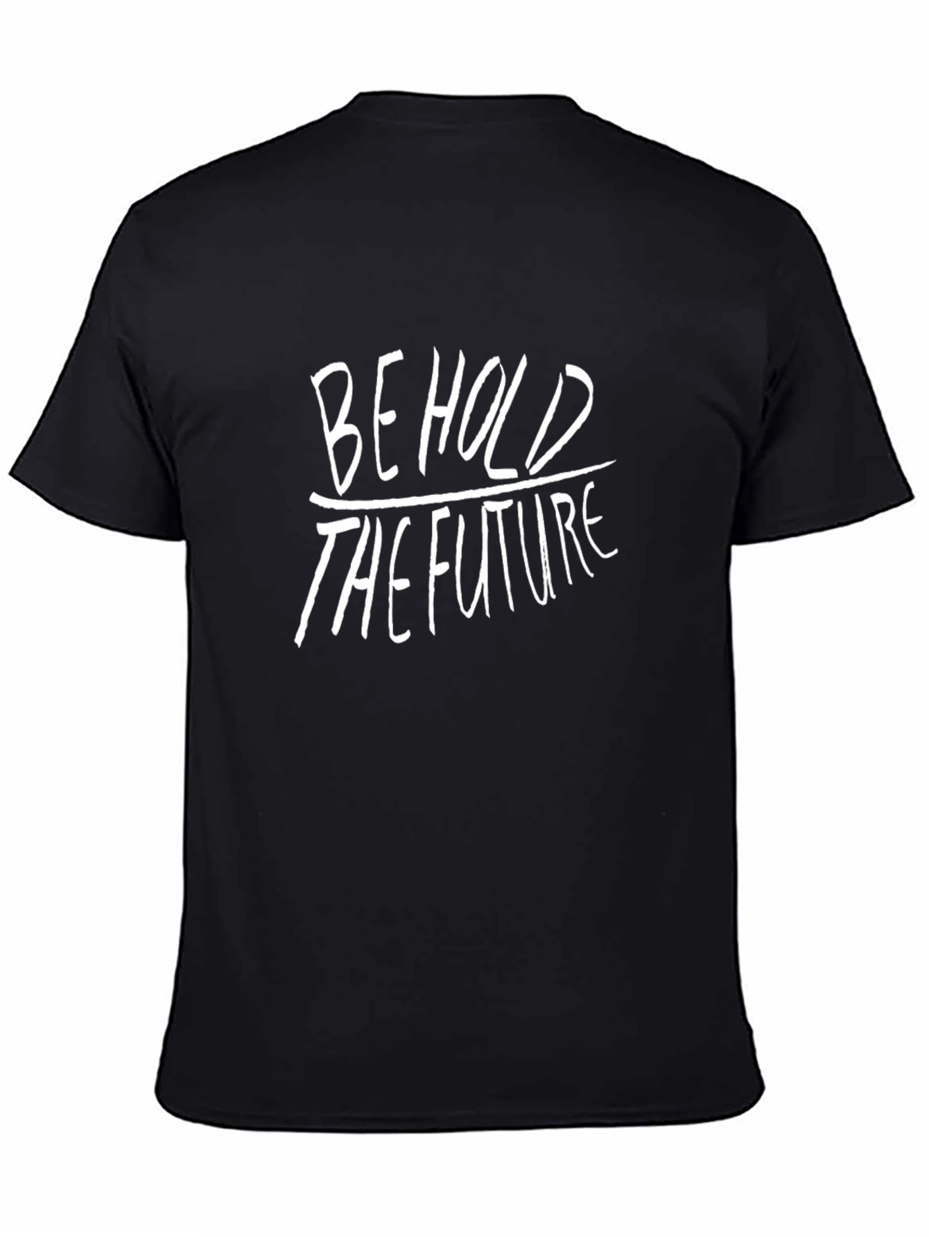 Black Behold the Future Graphic T-Shirt view 4