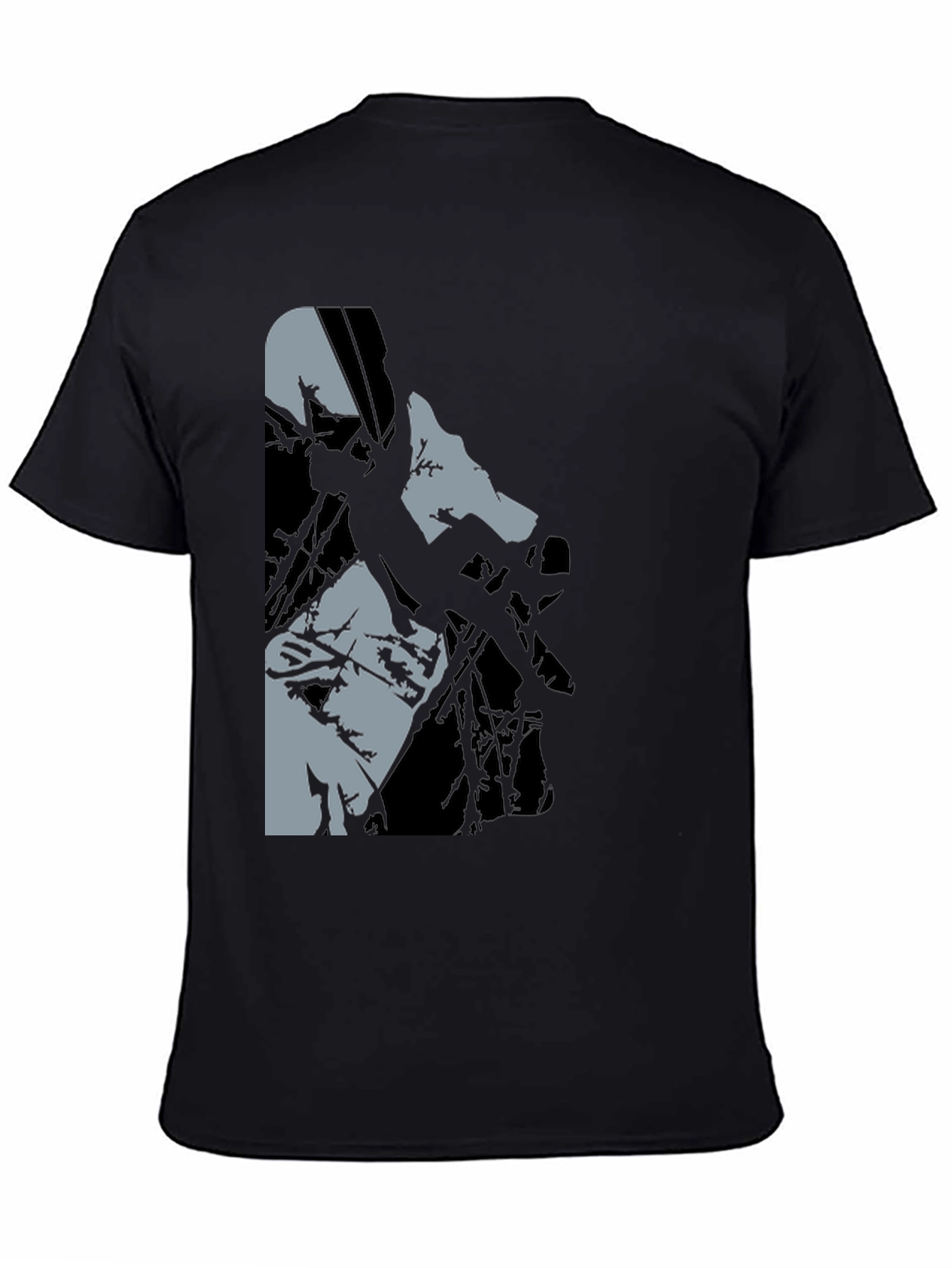 Black Black Graphic Tee: Climbing Silhouette view 4