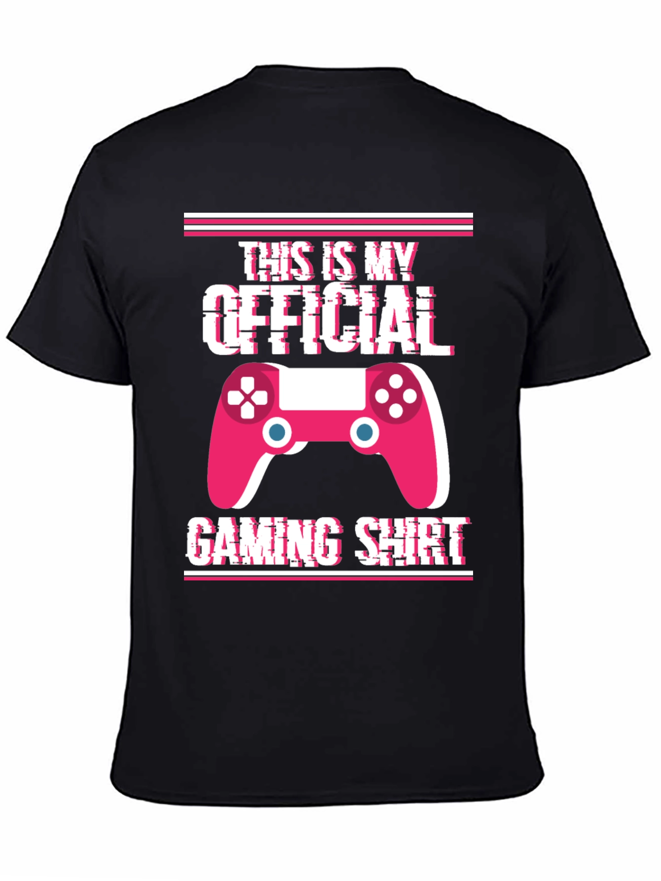 Black Official Gaming Shirt - Gamer T-Shirt view 4