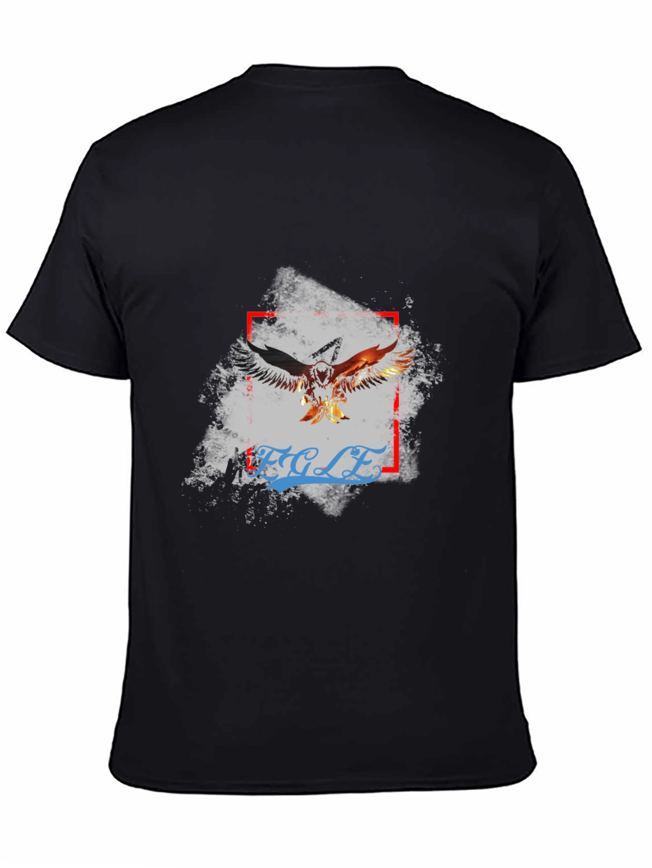 Black Eagle Graphic Print Black Tee view 4
