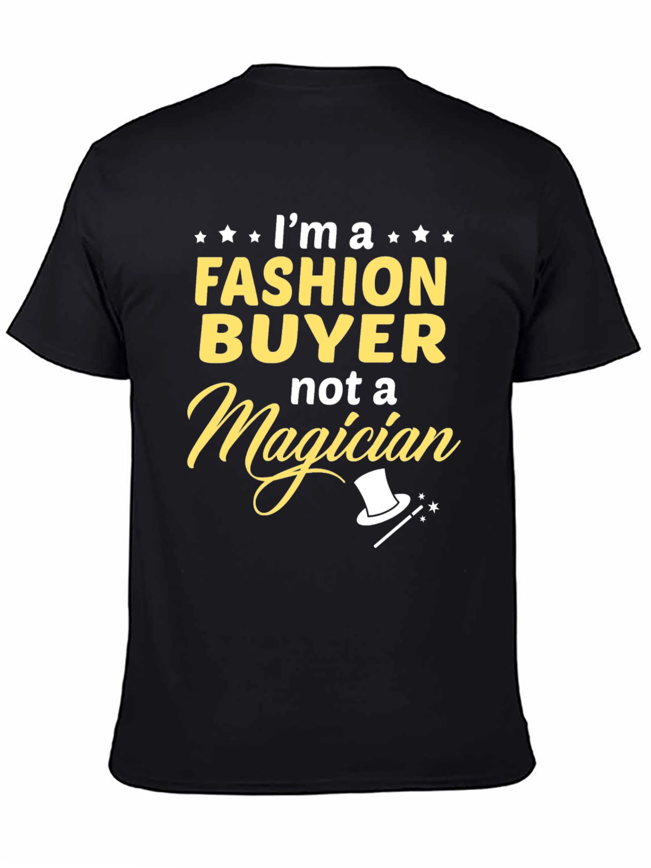 Black Fashion Buyer Graphic T-Shirt - Humor Apparel view 4