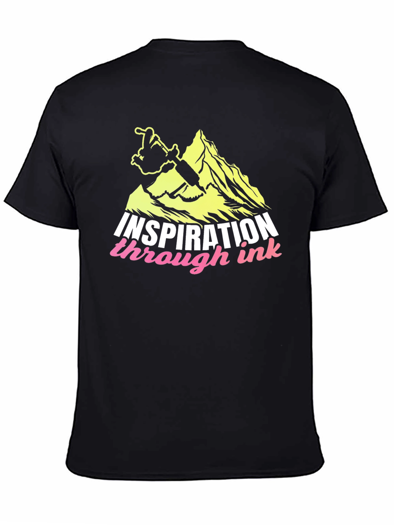 Black Inspiration Through Ink Black T-Shirt view 4