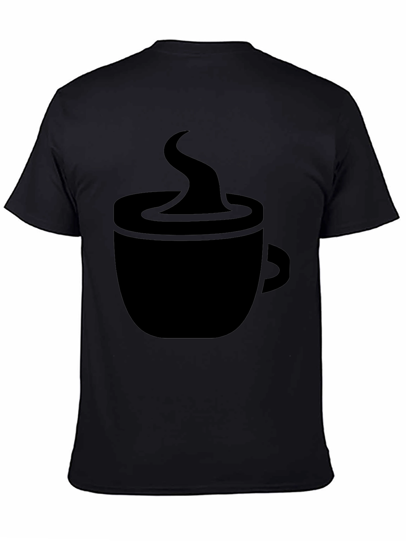 Black Coffee Cup Graphic Tee - Black view 4