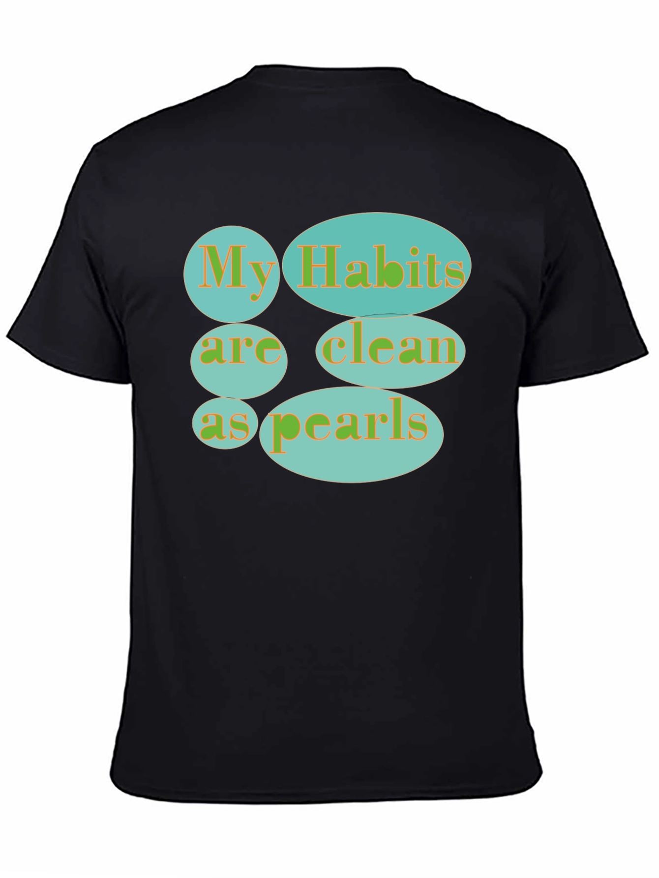 Black Habits Clean as Pearls Graphic Tee - Black view 4