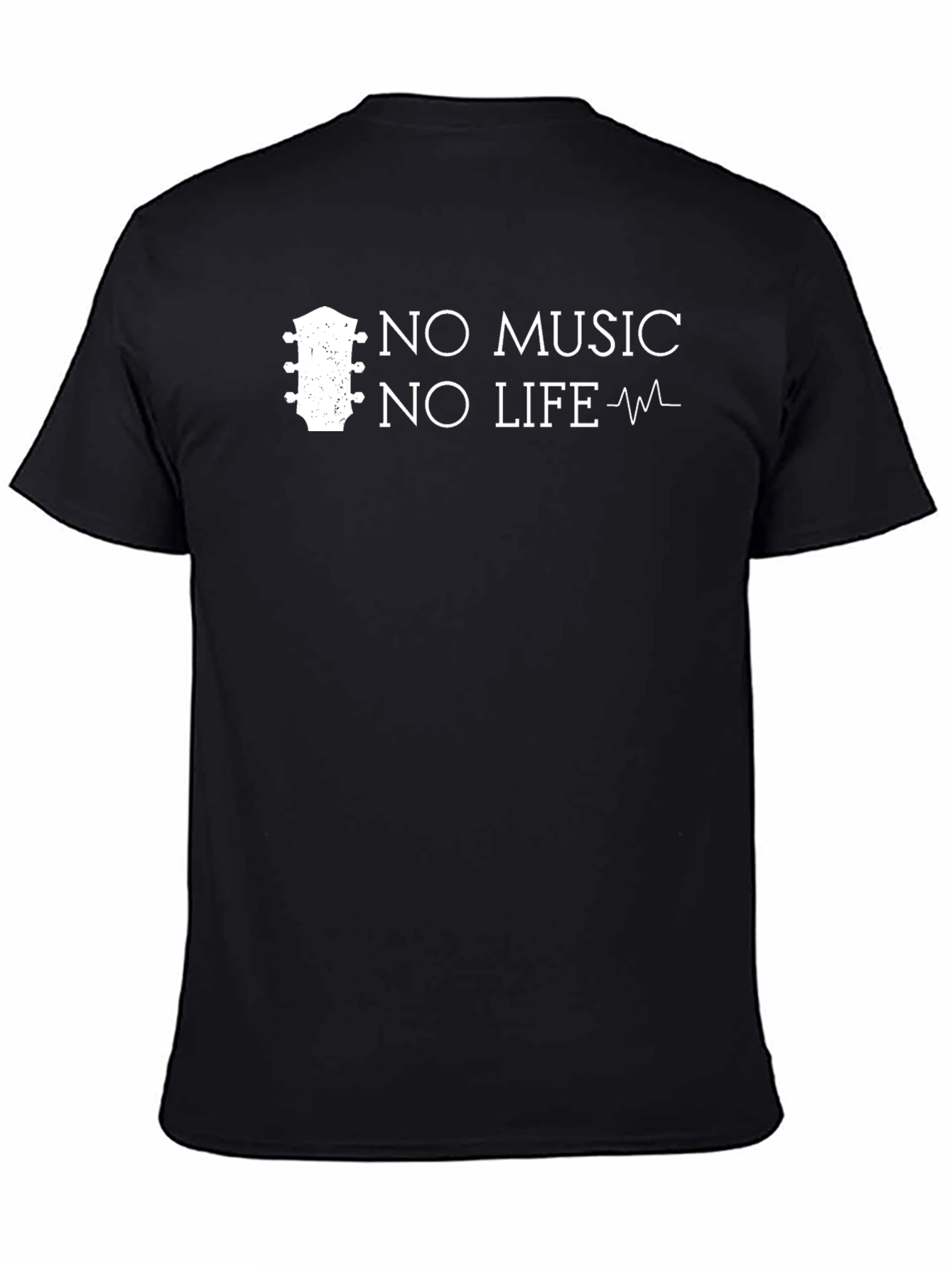Black No Music No Life Graphic Tee view 4