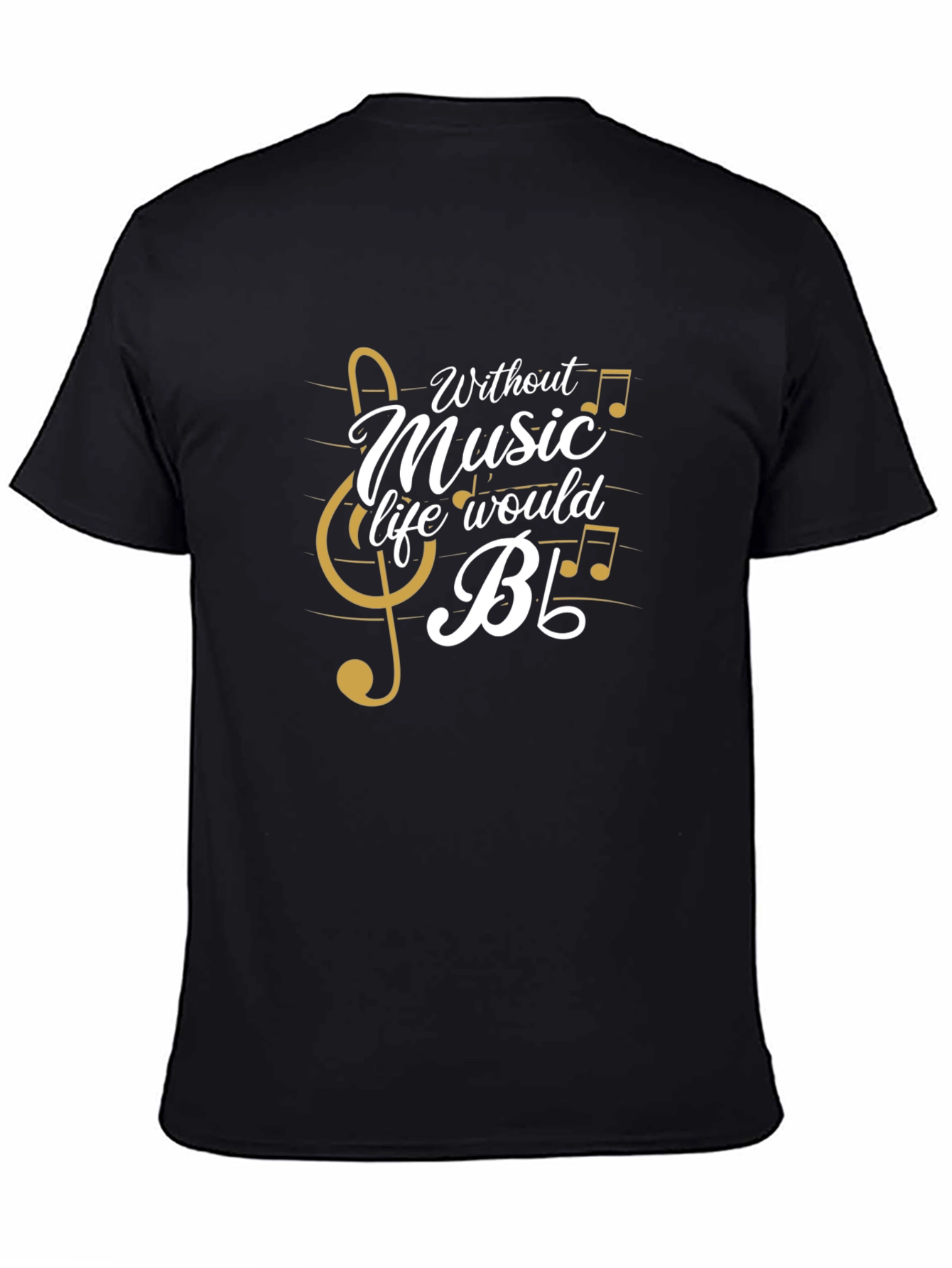 Black Music Lover Graphic Tee - Life Without Music view 4