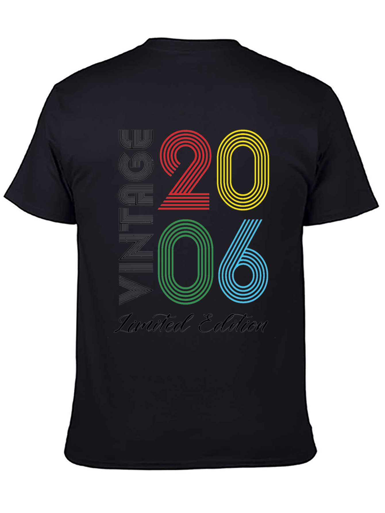 Black Vintage 2006 Limited Edition Graphic T-Shirt view 4