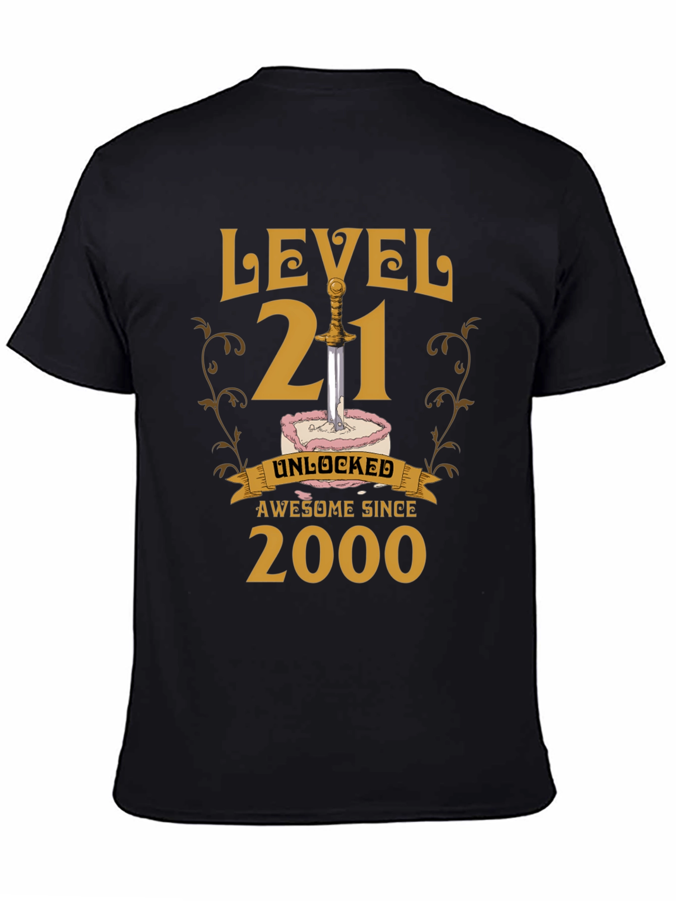Black Level 21 Unlocked T-Shirt - Awesome Since 2000 view 4