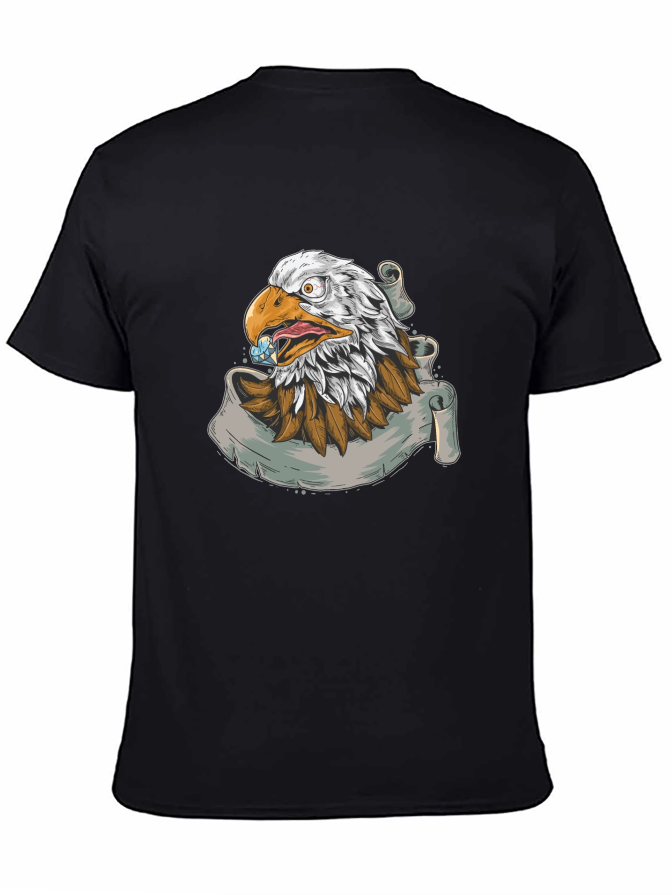 Black Eagle Graphic Print T-Shirt view 4