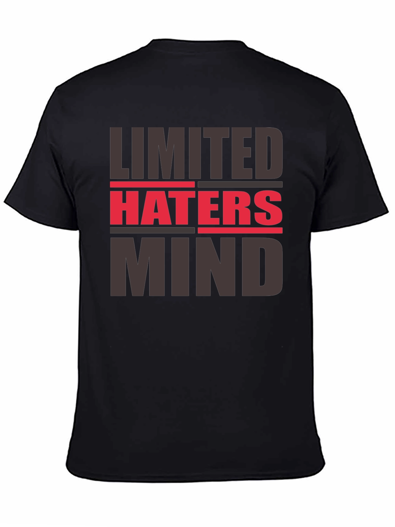 Black Limited Haters Mind Graphic Tee view 4