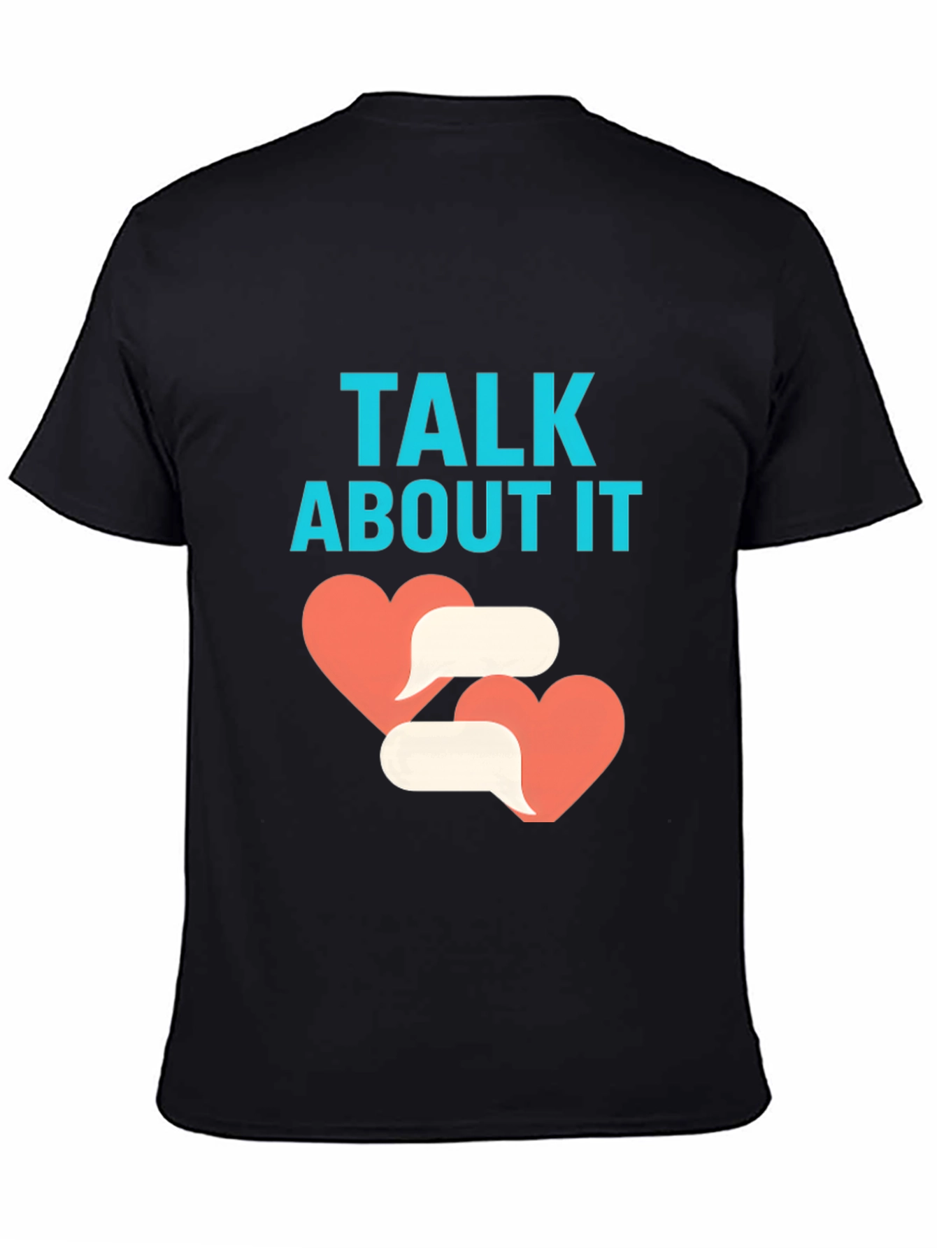 Black Talk About It Black Graphic Tee view 4