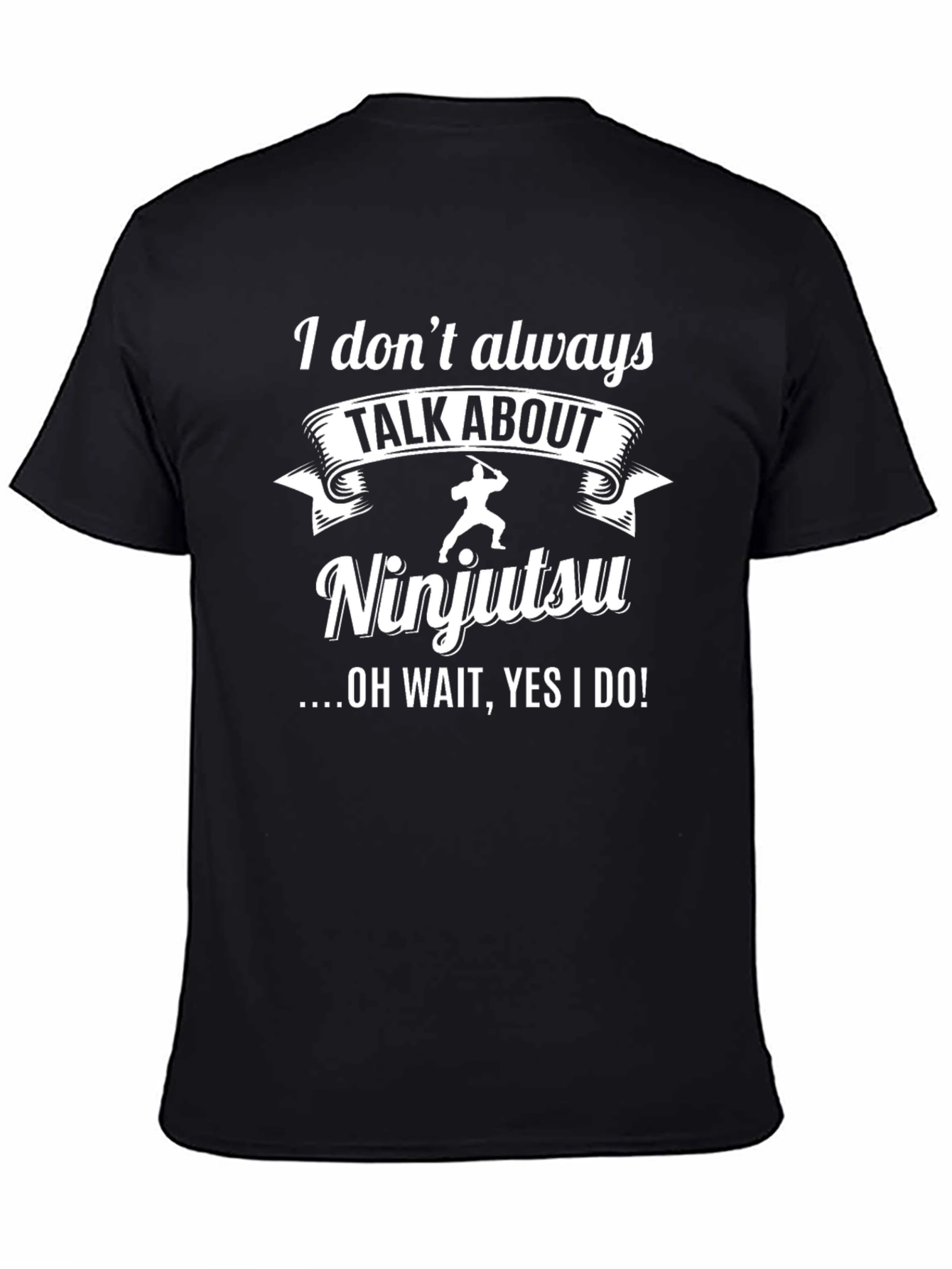 Black Ninjutsu T-Shirt: Talk About Ninjutsu Tee view 4