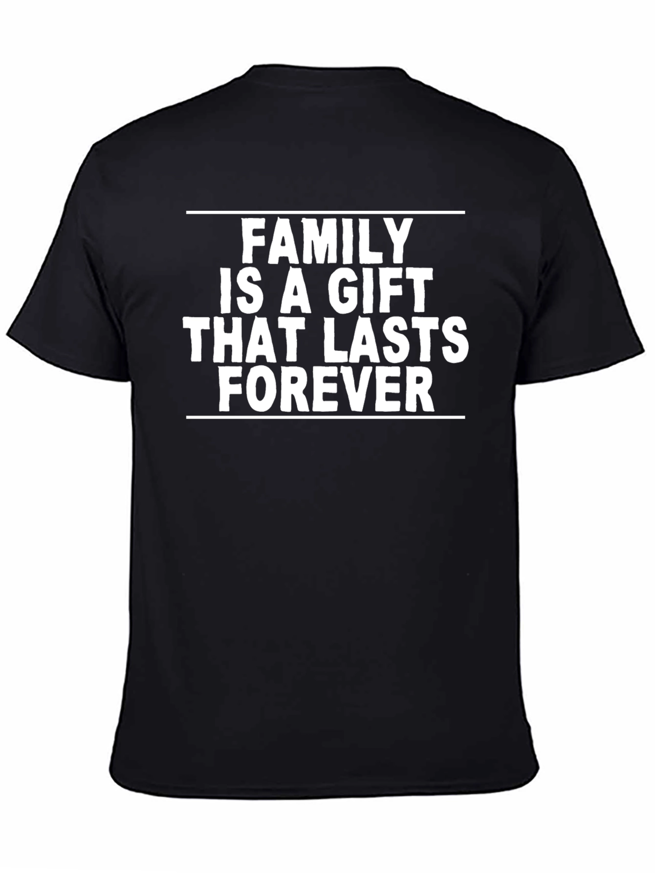 Black Family Is A Gift T-Shirt - Black view 4