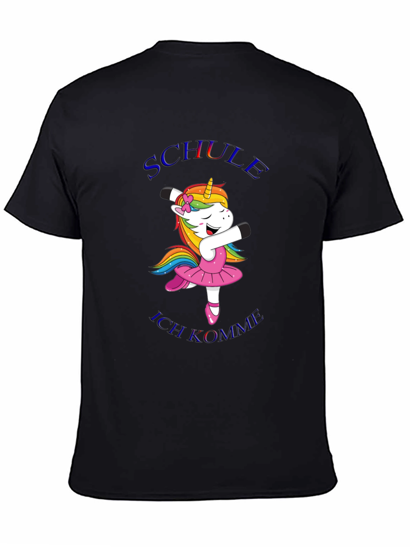 Black Unicorn Dab T-Shirt - School Ready view 4